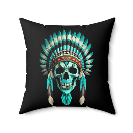 skull, decorative pillow, living room pillow, bedroom pillow, throw pillow, pillows, decorative pillows, accent pillow - LOLA VEGAS ART