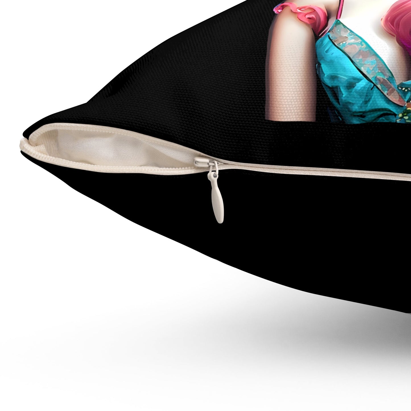 queen, pink hair, crown, decorative pillow, living room pillow, bedroom pillow, throw pillow, pillows, decorative pillows, accent pillow - LOLA VEGAS ART