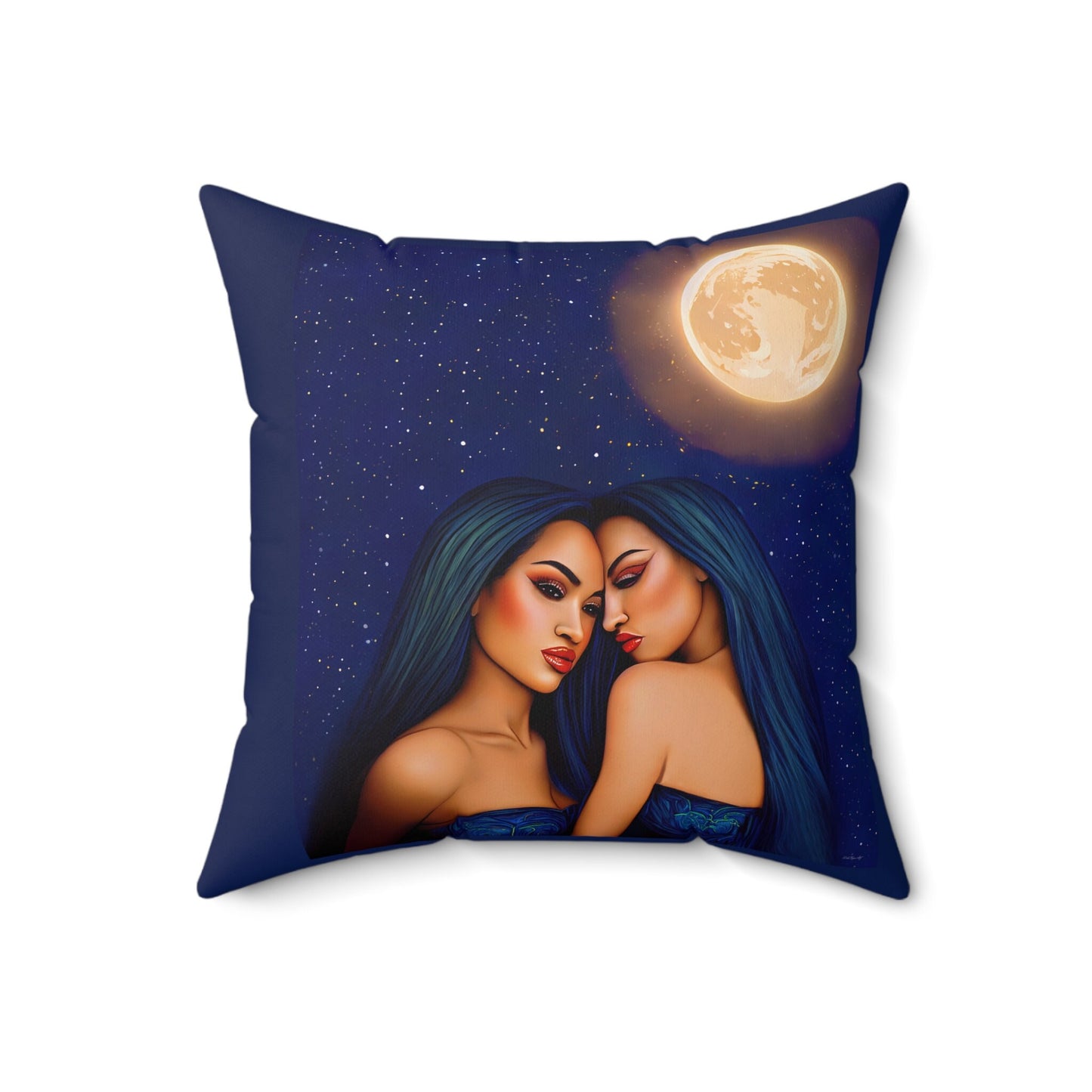 hawaiian women, decorative pillow, living room pillow, bedroom pillow, throw pillow, pillows, decorative pillows, accent pillow - LOLA VEGAS ART