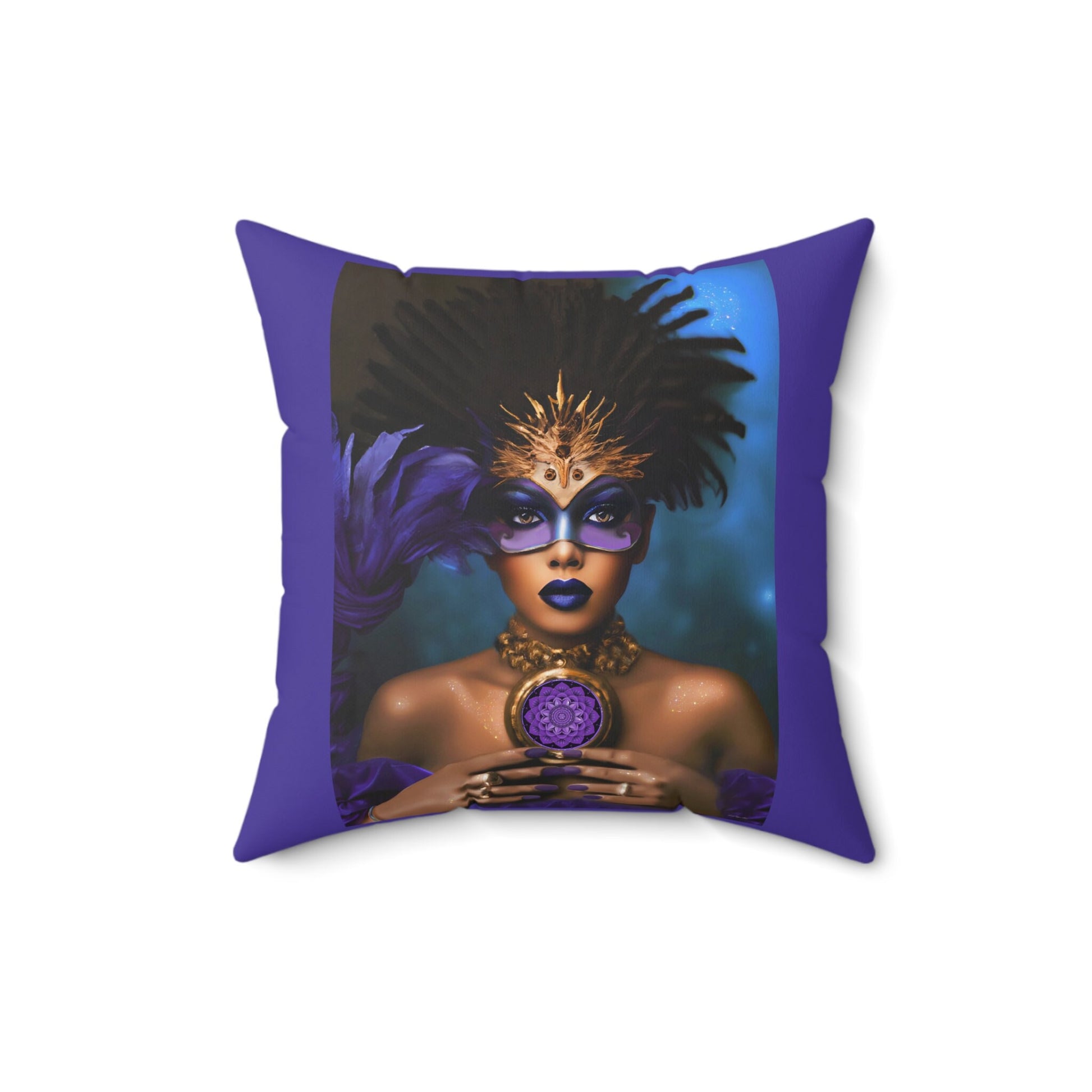 black woman, goddess, decorative pillow, living room pillow, bedroom pillow, throw pillow, pillows,decorative pillows, accent pillow - LOLA VEGAS ART
