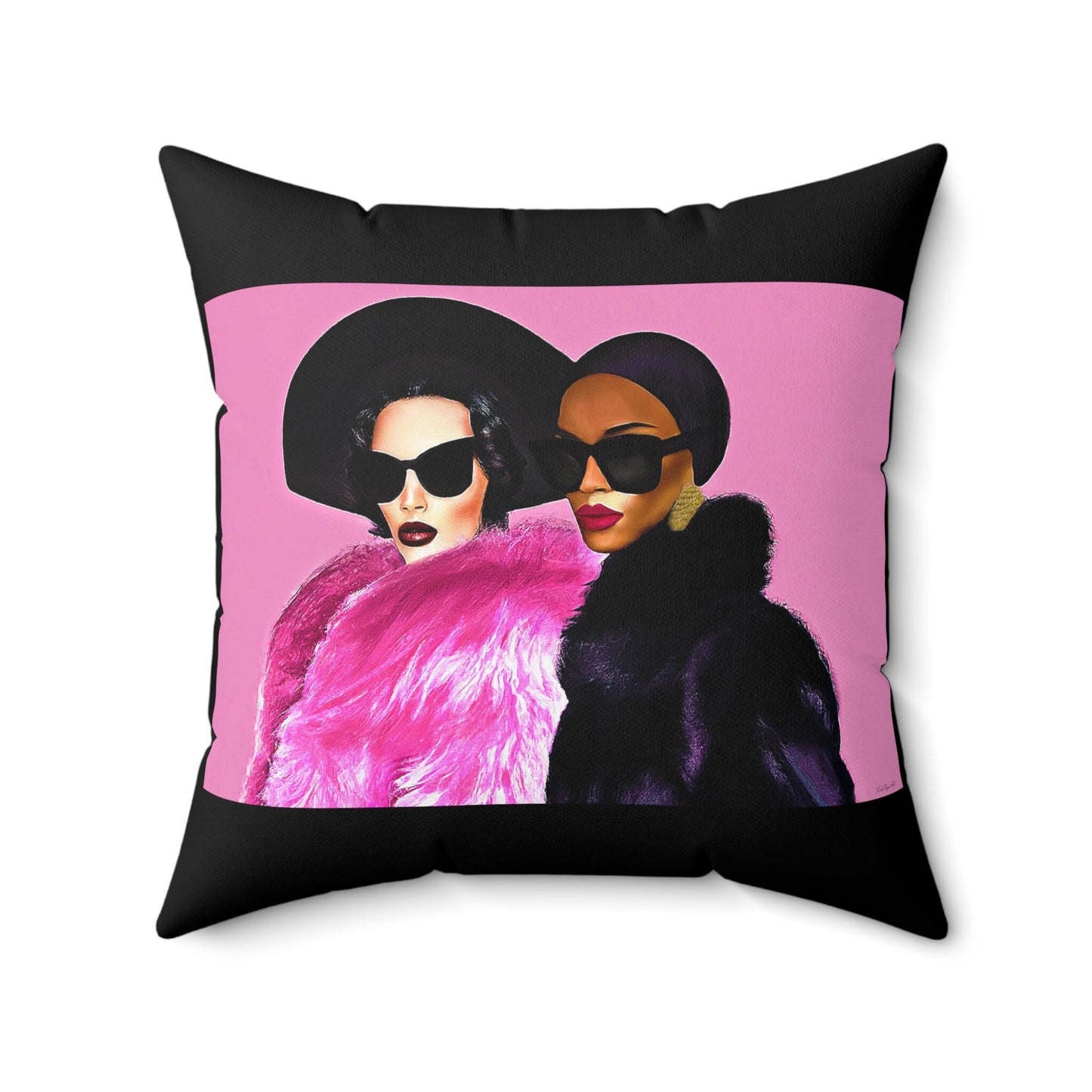 women, decorative pillow, living room pillow, bedroom pillow, throw pillow, pillows, cushions, square, decorative pillows, accent pillow - LOLA VEGAS ART