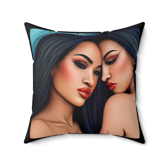 asian women,decorative pillow, living room pillow, bedroom pillow, throws, decorative pillows, accent pillow - LOLA VEGAS ART