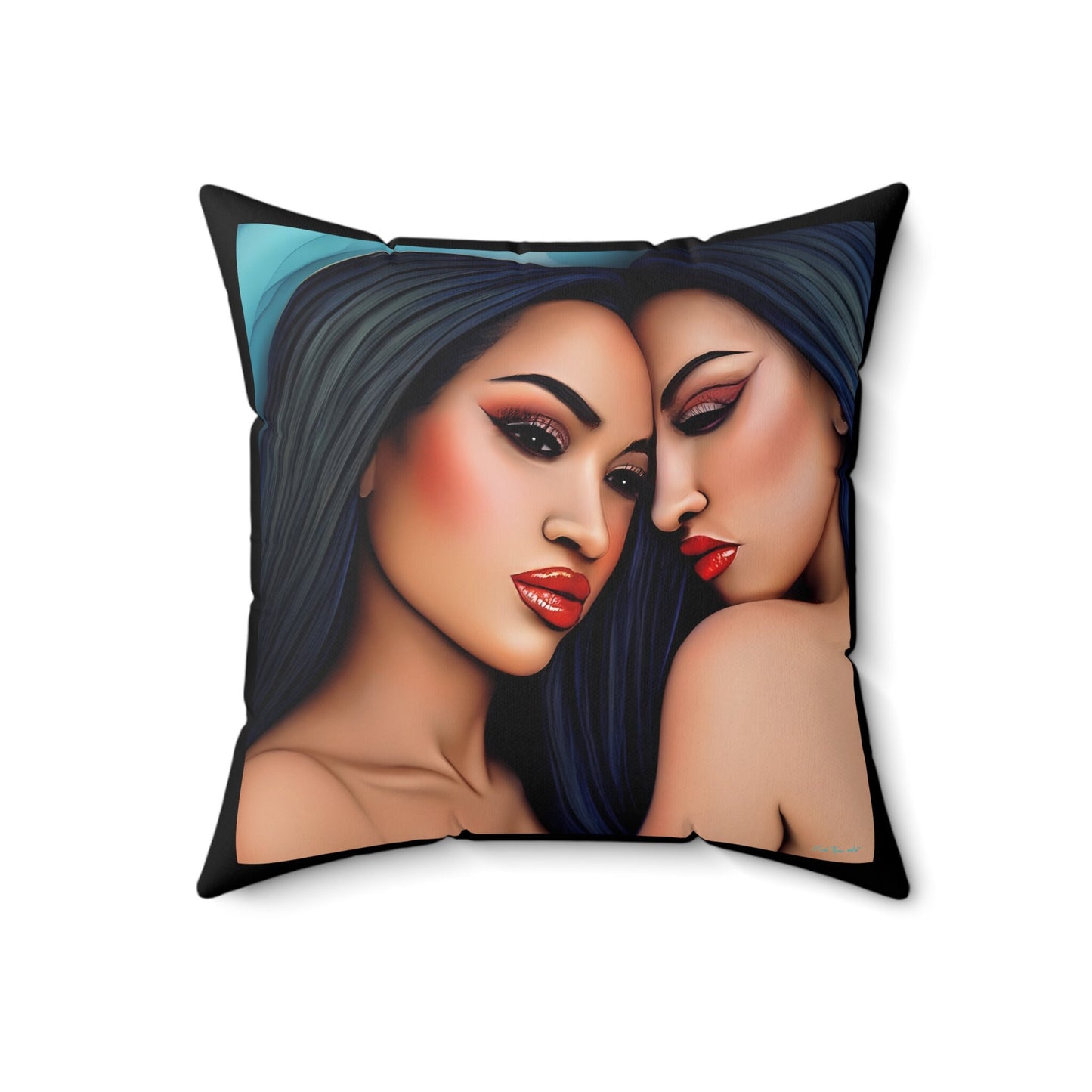 asian women,decorative pillow, living room pillow, bedroom pillow, throws, decorative pillows, accent pillow - LOLA VEGAS ART