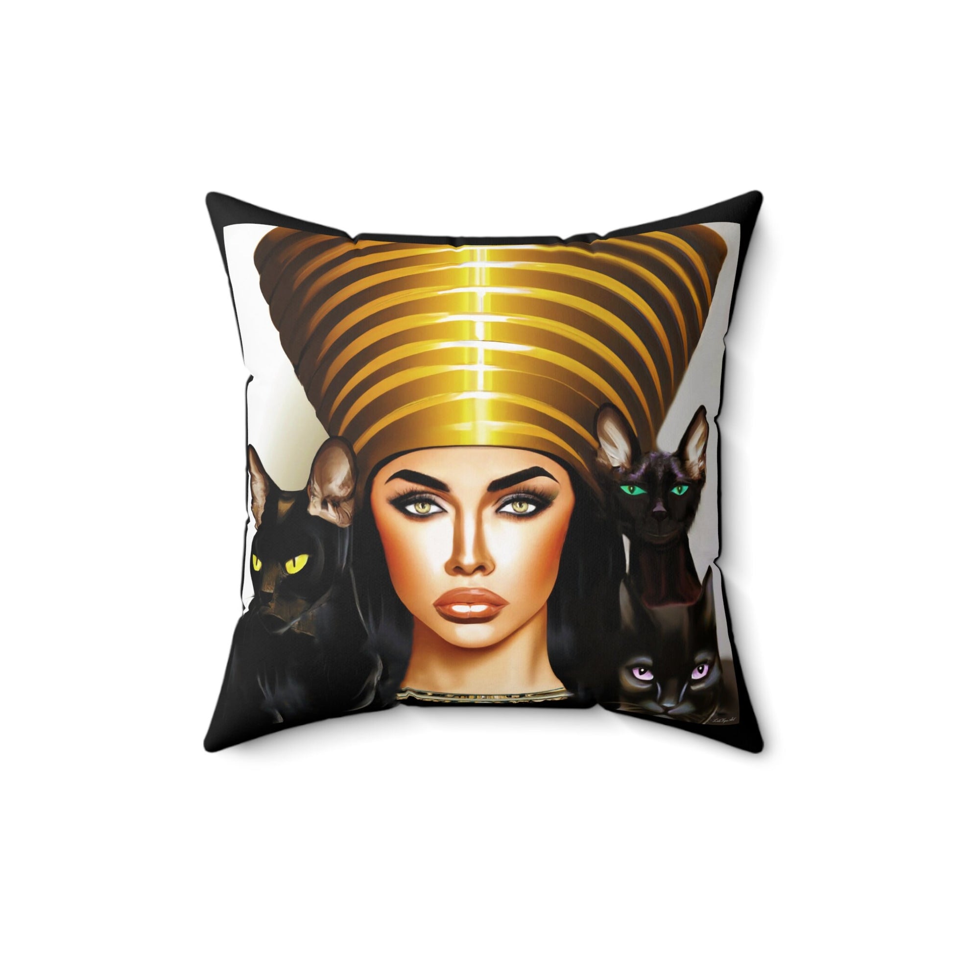cats, decorative pillow, living room pillow, bedroom pillow, throw pillow, pillows, cushions, square, decorative pillows, accent pillow - LOLA VEGAS ART