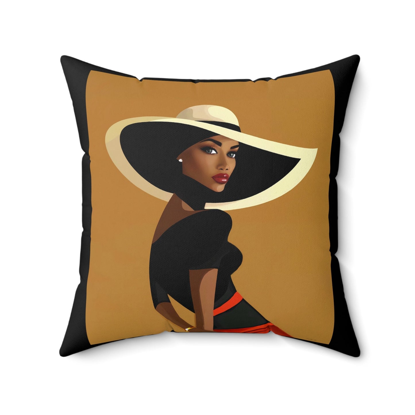 black woman, urban art, decorative pillow, living room pillow, bedroom pillow, throw pillow, pillows, decorative pillows, accent pillow, - LOLA VEGAS ART