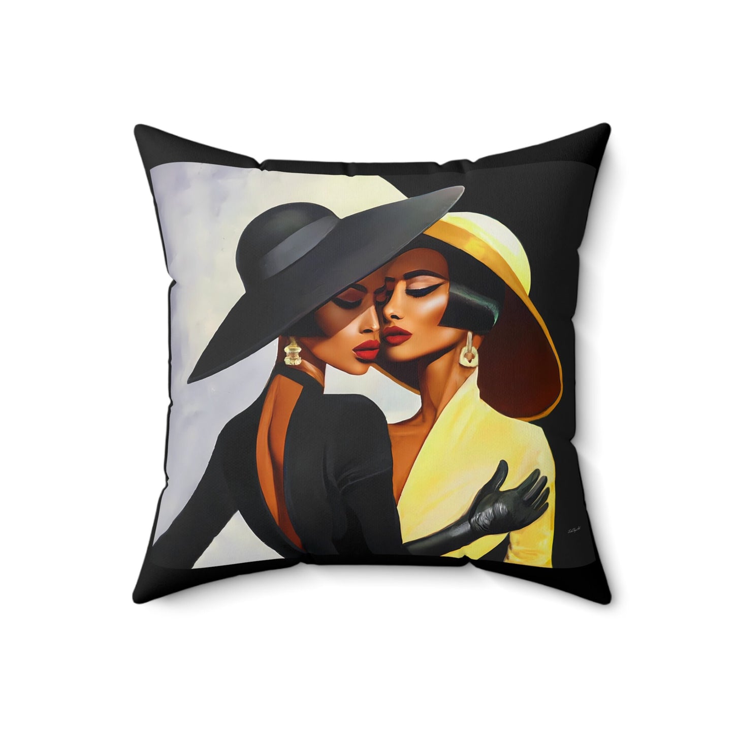 black women,decorative pillow, living room pillow, bedroom pillow, throw pillow, pillows, decorative pillows, accent pillow - LOLA VEGAS ART