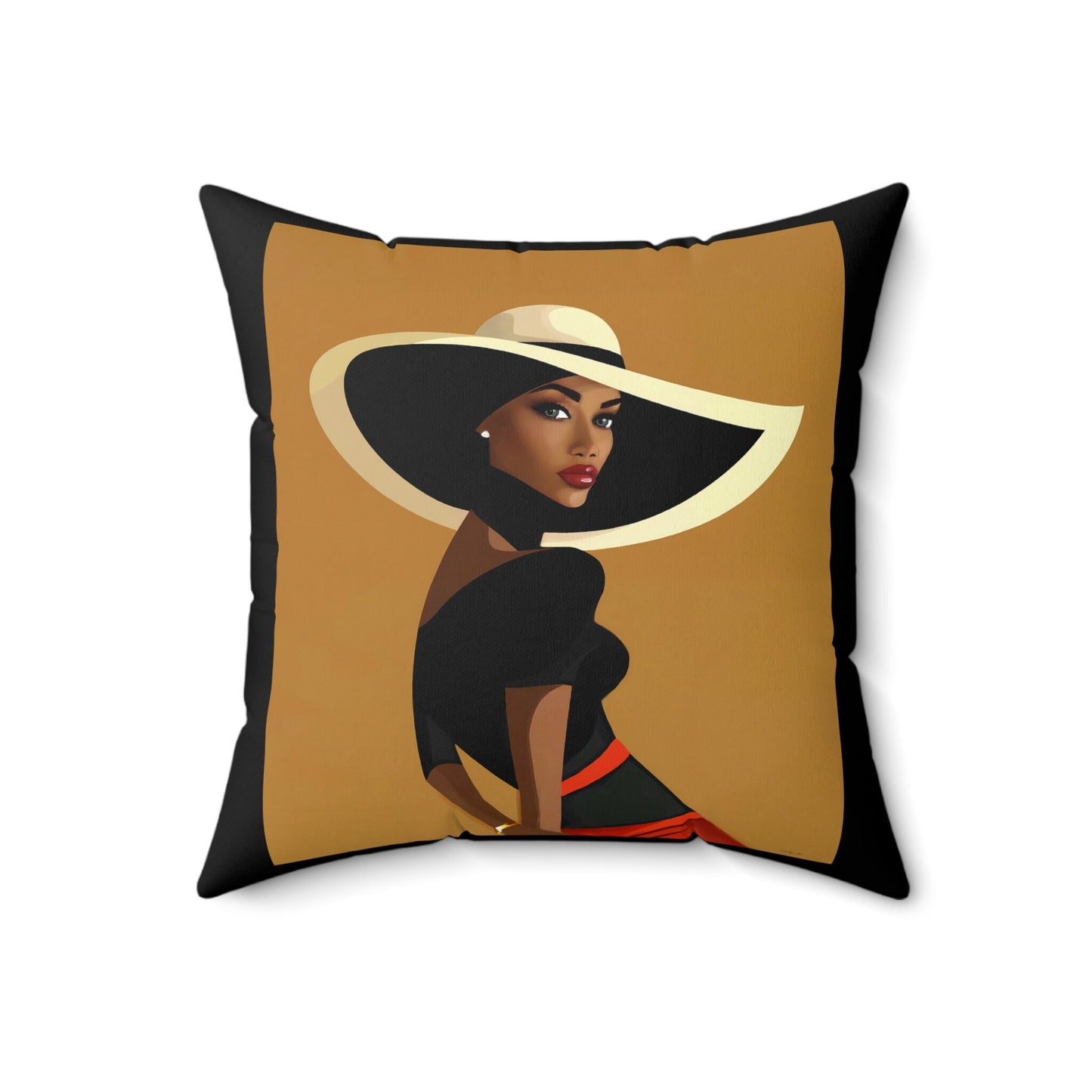 black woman, urban art, decorative pillow, living room pillow, bedroom pillow, throw pillow, pillows, decorative pillows, accent pillow, - LOLA VEGAS ART