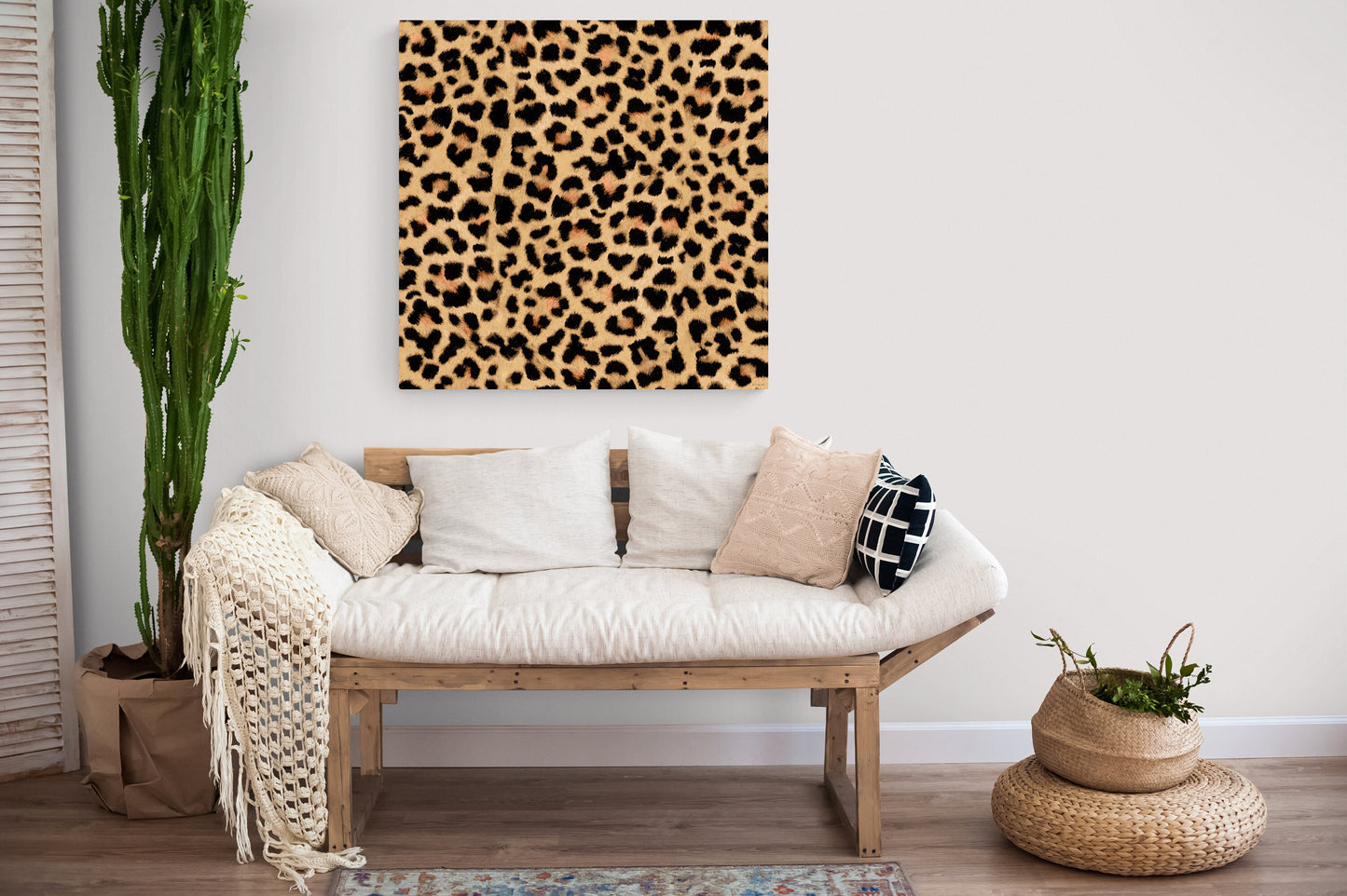 leopard print wall art canvas, wall art, wall art decor, room wall decor, unique art, big cat print, animal print, fashion wall art, glam - LOLA VEGAS ART