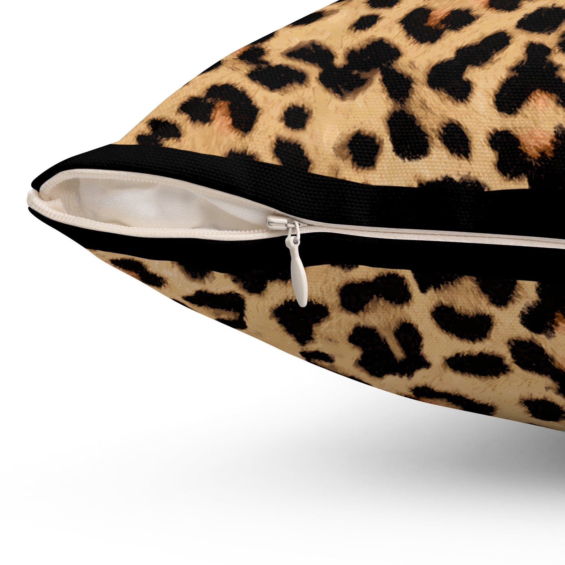 leopard print throw pillow, decorative pillow, living room pillow, bedroom pillow, pillows, square, decorative pillows, accent pillow - LOLA VEGAS ART