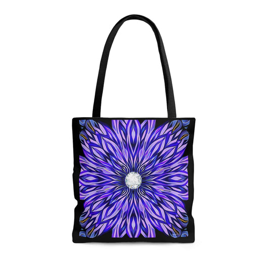 purple abstract sunburst canvas tote bag, gifts for women, canvas shopper, oversized  bag, reusable bag, shopping bag, tote bag for women - LOLA VEGAS ART