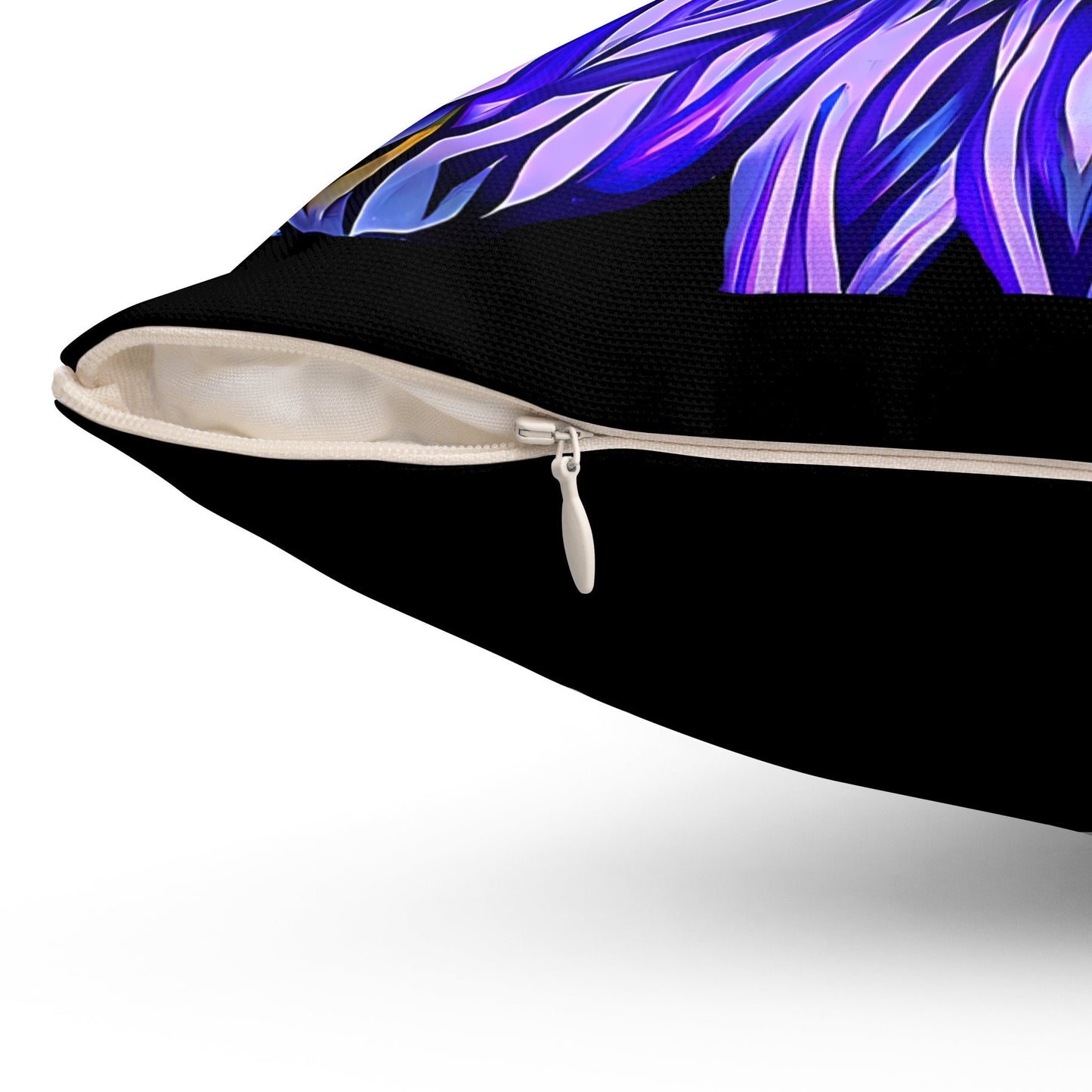 purple abstract sunburst square pillow, decorative pillow, living room pillow, bedroom pillow, throw pillow, pillows,  accent pillow - LOLA VEGAS ART