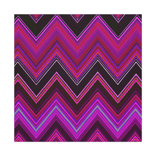 pink and black chevron canvas wall art, wall art dcor, room wall dcor, unique art, contemporary art, modern home dcor, large wall art - LOLA VEGAS ART