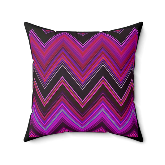 pink and black chevron square pillow, decorative pillow, living room pillow, bedroom pillow, throw pillow, pillows, decorative,accent pillow - LOLA VEGAS ART