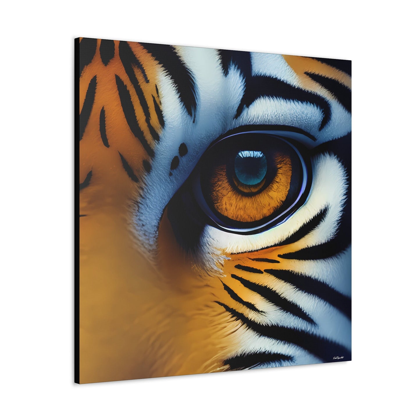 the eye of the tiger canvas wall art, wall art dcor, room wall dcor, unique art, tiger wall art, animal wall art, big cat wall art, - LOLA VEGAS ART