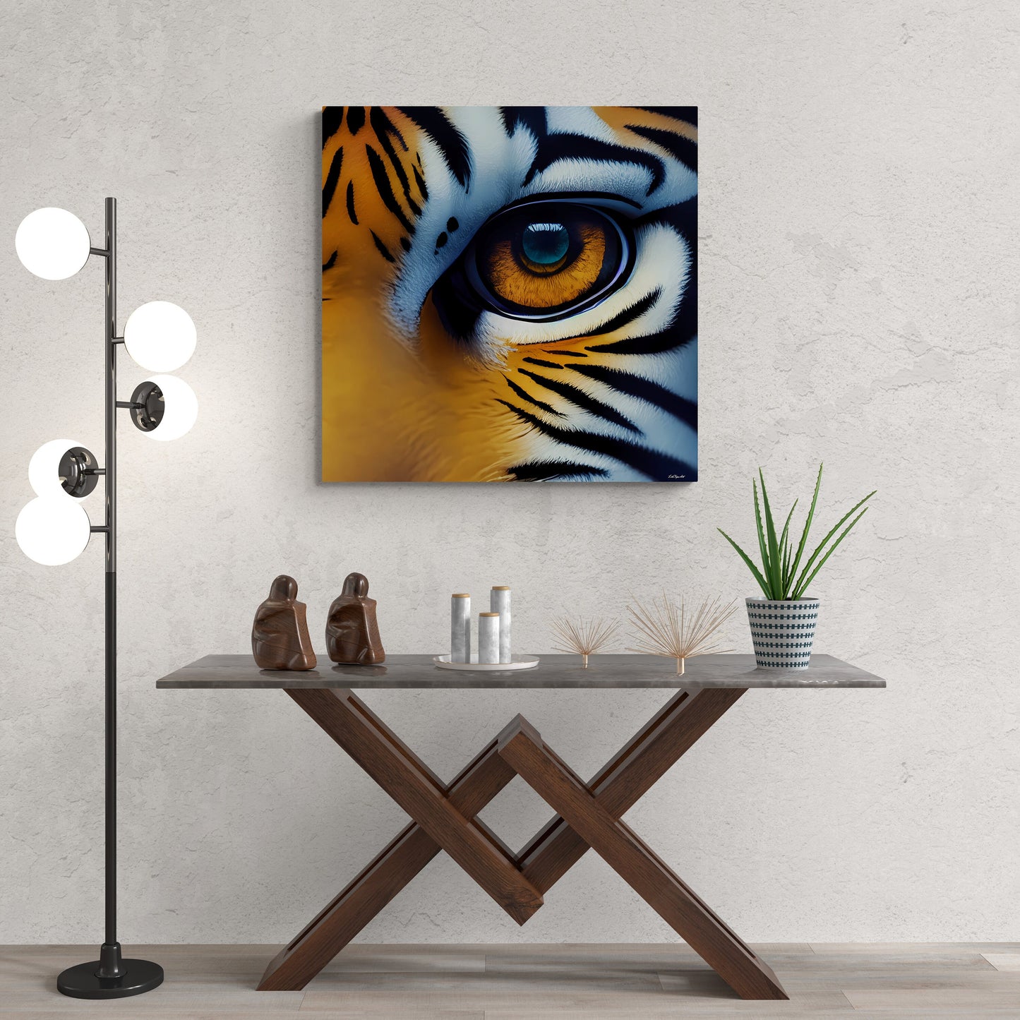 the eye of the tiger canvas wall art, wall art dcor, room wall dcor, unique art, tiger wall art, animal wall art, big cat wall art, - LOLA VEGAS ART