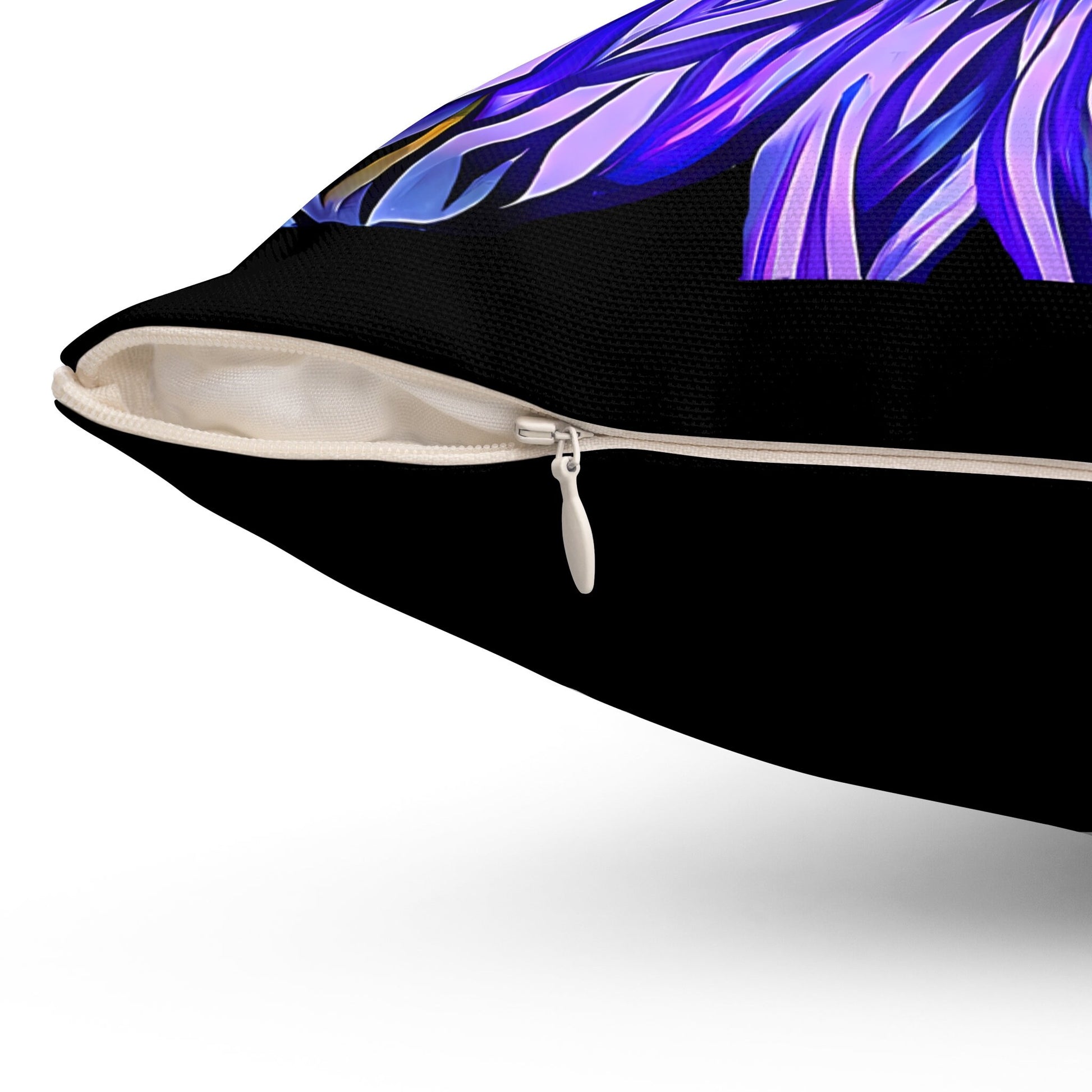 purple abstract sunburst square pillow, decorative pillow, living room pillow, bedroom pillow, throw pillow, pillows,  accent pillow - LOLA VEGAS ART