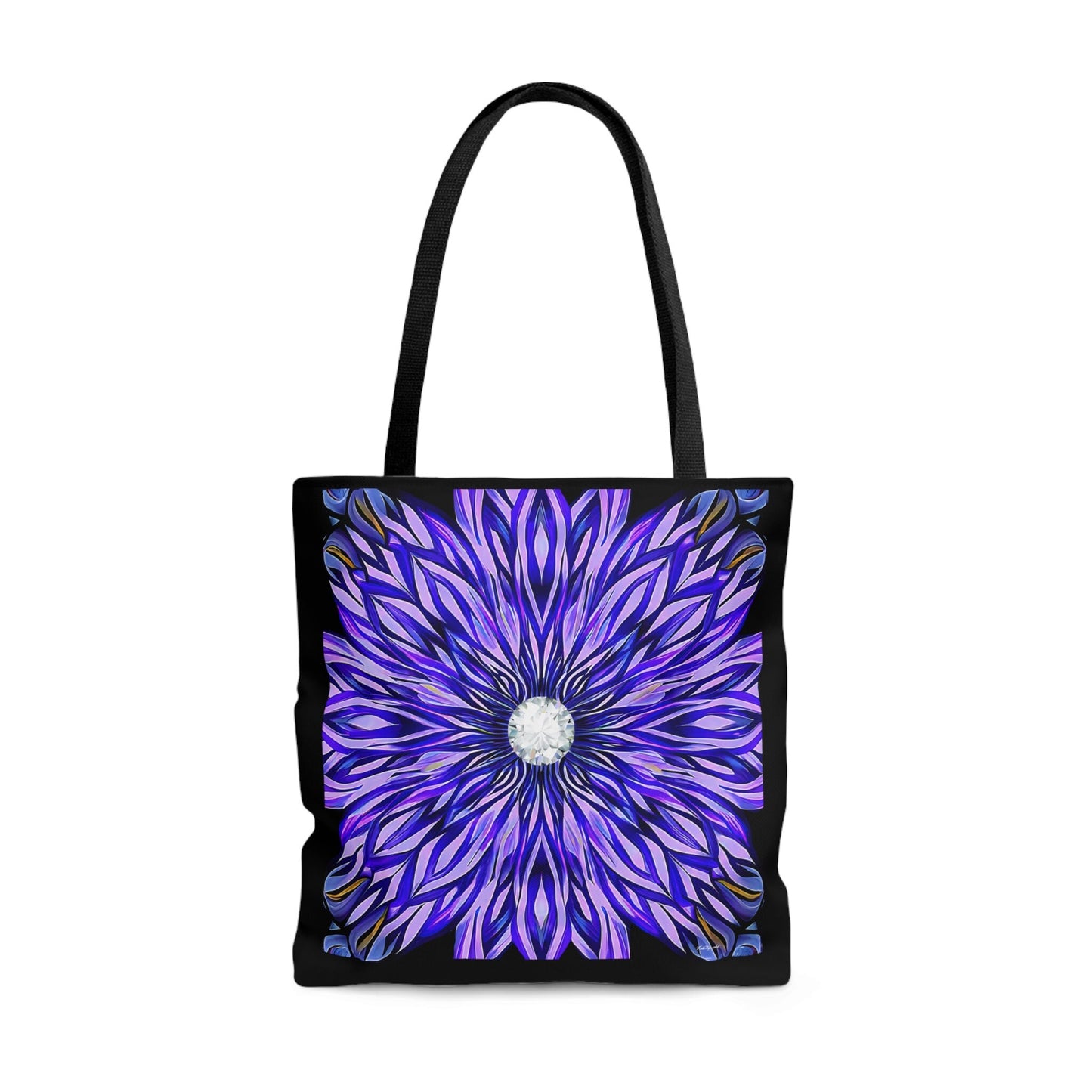 purple abstract sunburst canvas tote bag, gifts for women, canvas shopper, oversized bag, reusable bag, shopping bag, tote bag for women - LOLA VEGAS ART