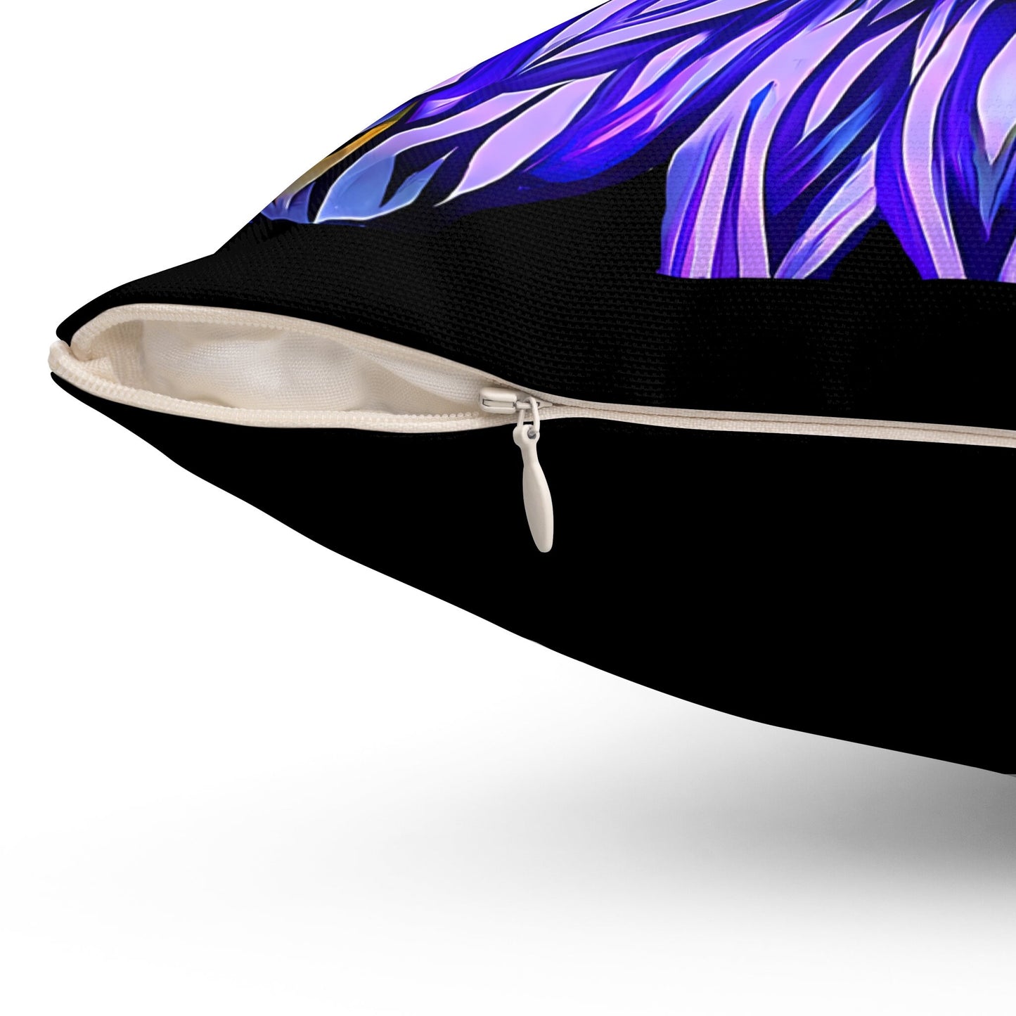 purple abstract sunburst square pillow, decorative pillow, living room pillow, bedroom pillow, throw pillow, pillows,  accent pillow - LOLA VEGAS ART