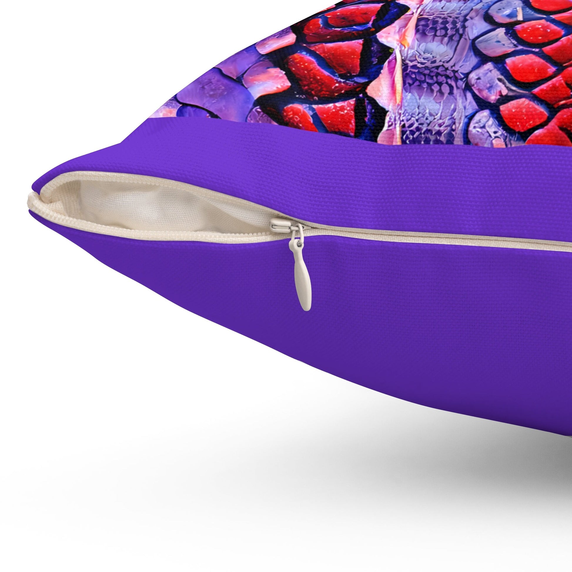 red and purple python snake print pillow, decorative pillow, living room pillow, bedroom pillow, throw pillow, accent pillow, animal pillow - LOLA VEGAS ART