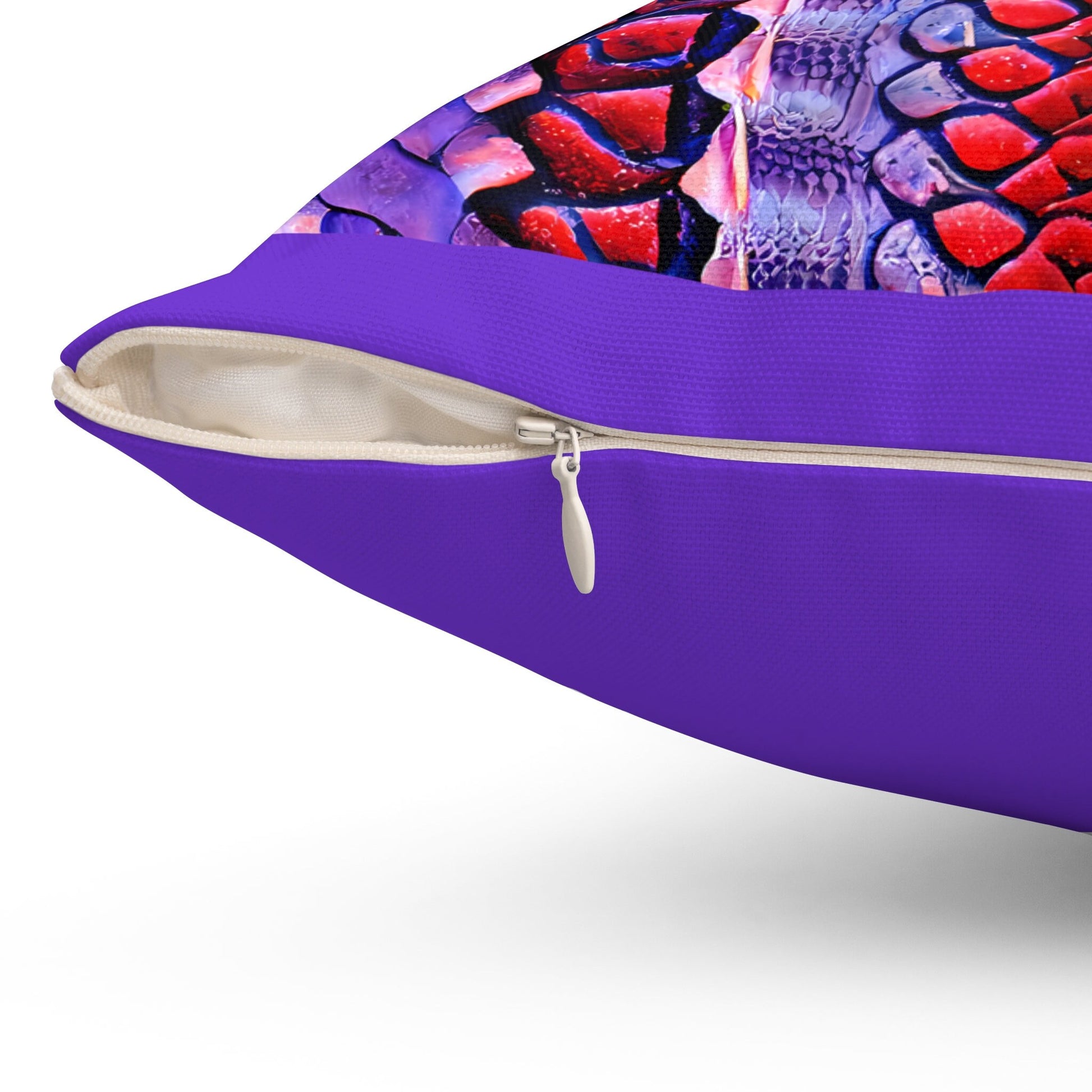 red and purple python snake print pillow, decorative pillow, living room pillow, bedroom pillow, throw pillow, accent pillow, animal pillow - LOLA VEGAS ART