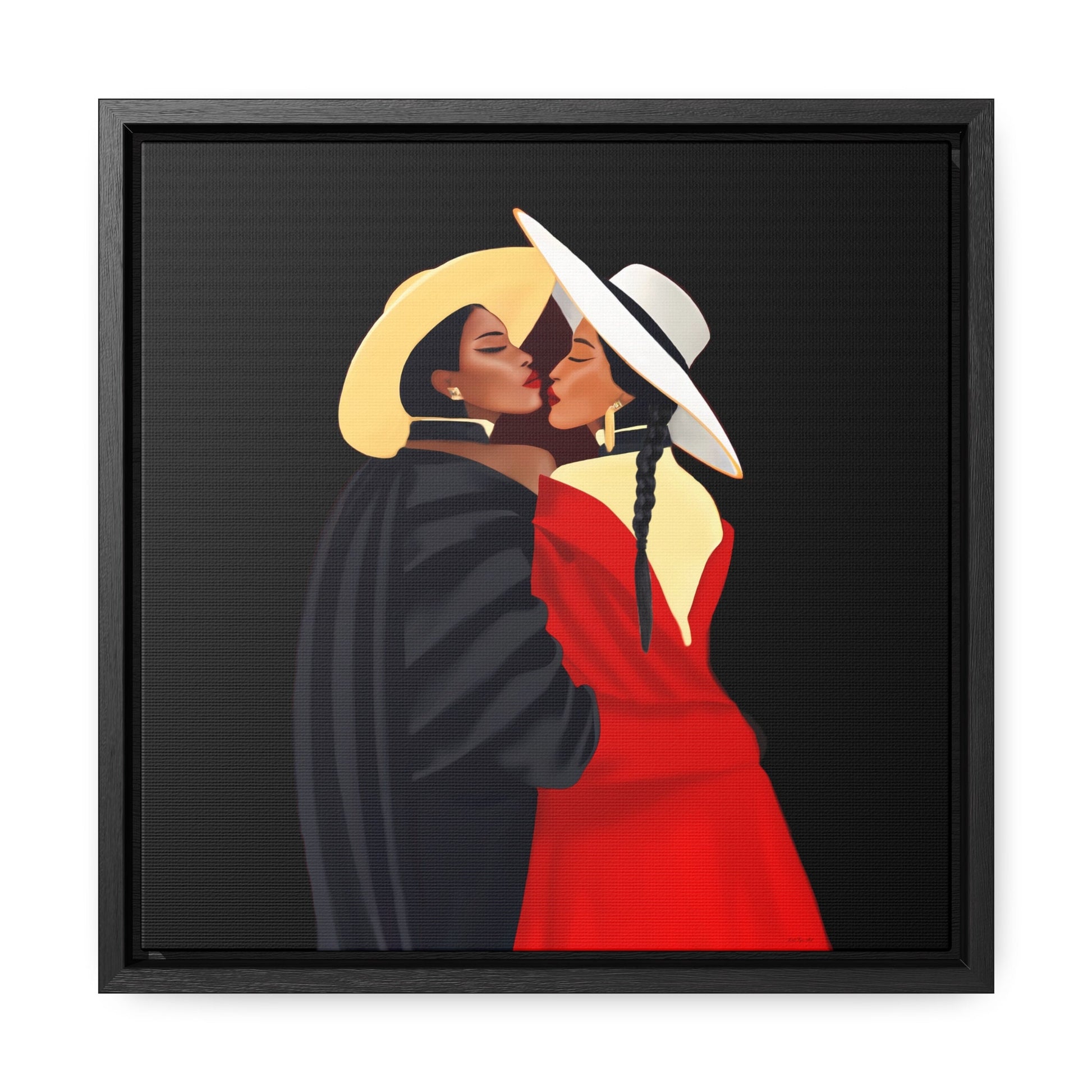 black women, framed canvas wall art , wall art decor, black woman print, black girl magic, african american - LOLA VEGAS ART