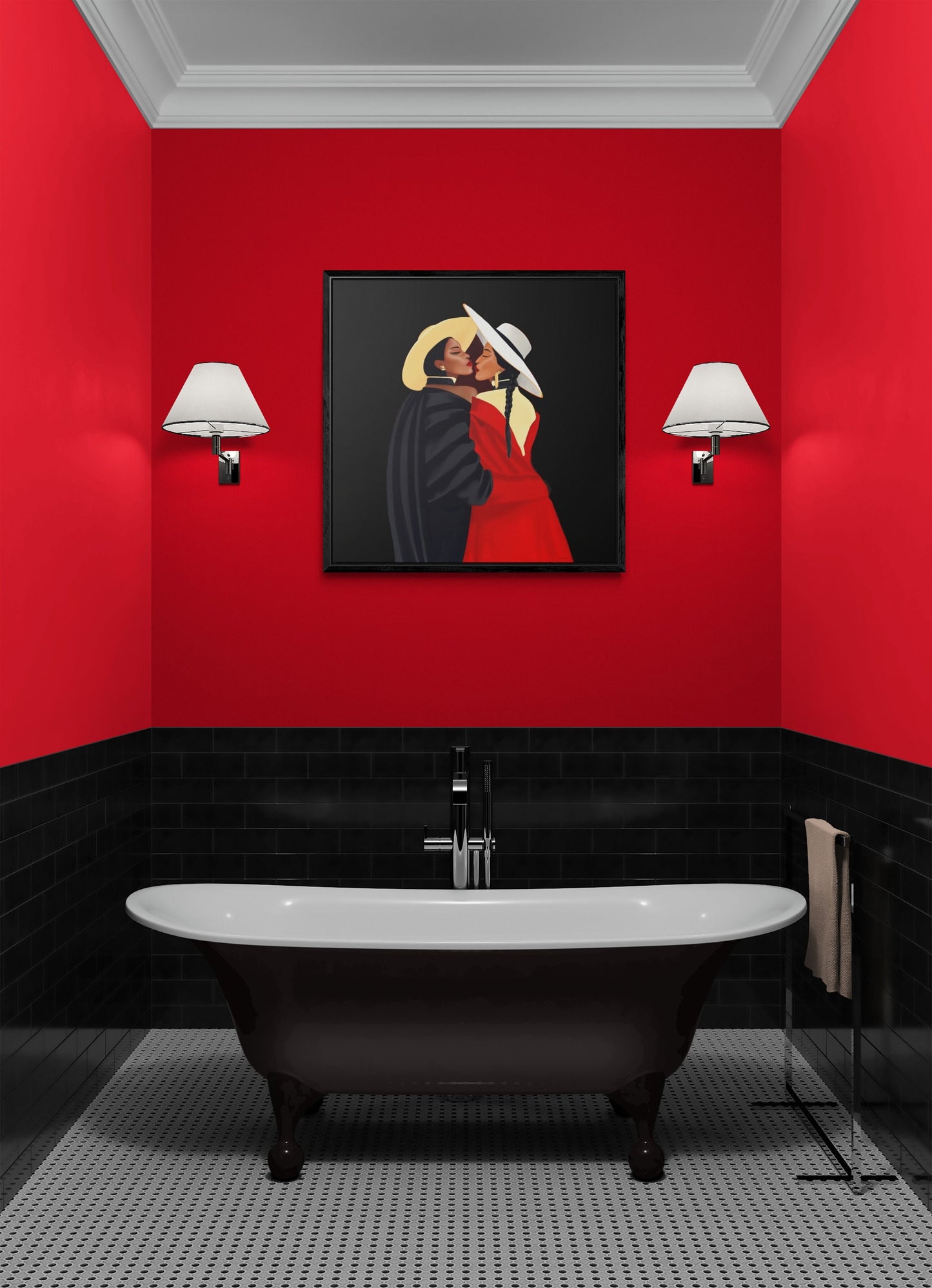 black women, framed canvas wall art , wall art decor, black woman print, black girl magic, african american - LOLA VEGAS ART