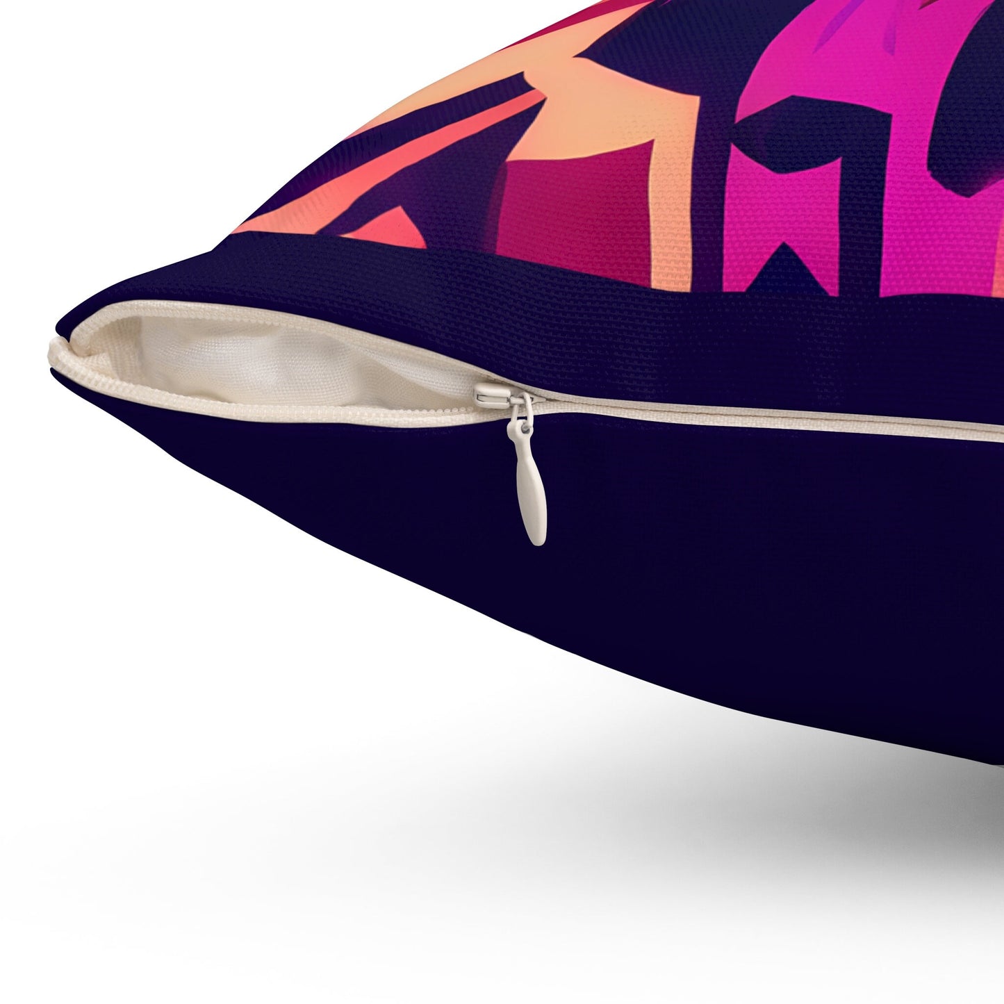 fuchsia dark purple abstract tribal square pillow, decorative pillow, living room pillow, bedroom pillow, decorative pillows, accent pillow - LOLA VEGAS ART