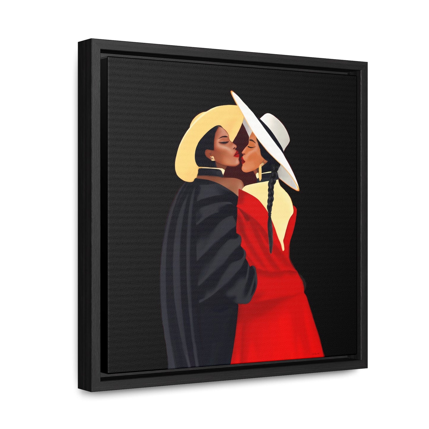 black women, framed canvas wall art , wall art decor, black woman print, black girl magic, african american - LOLA VEGAS ART