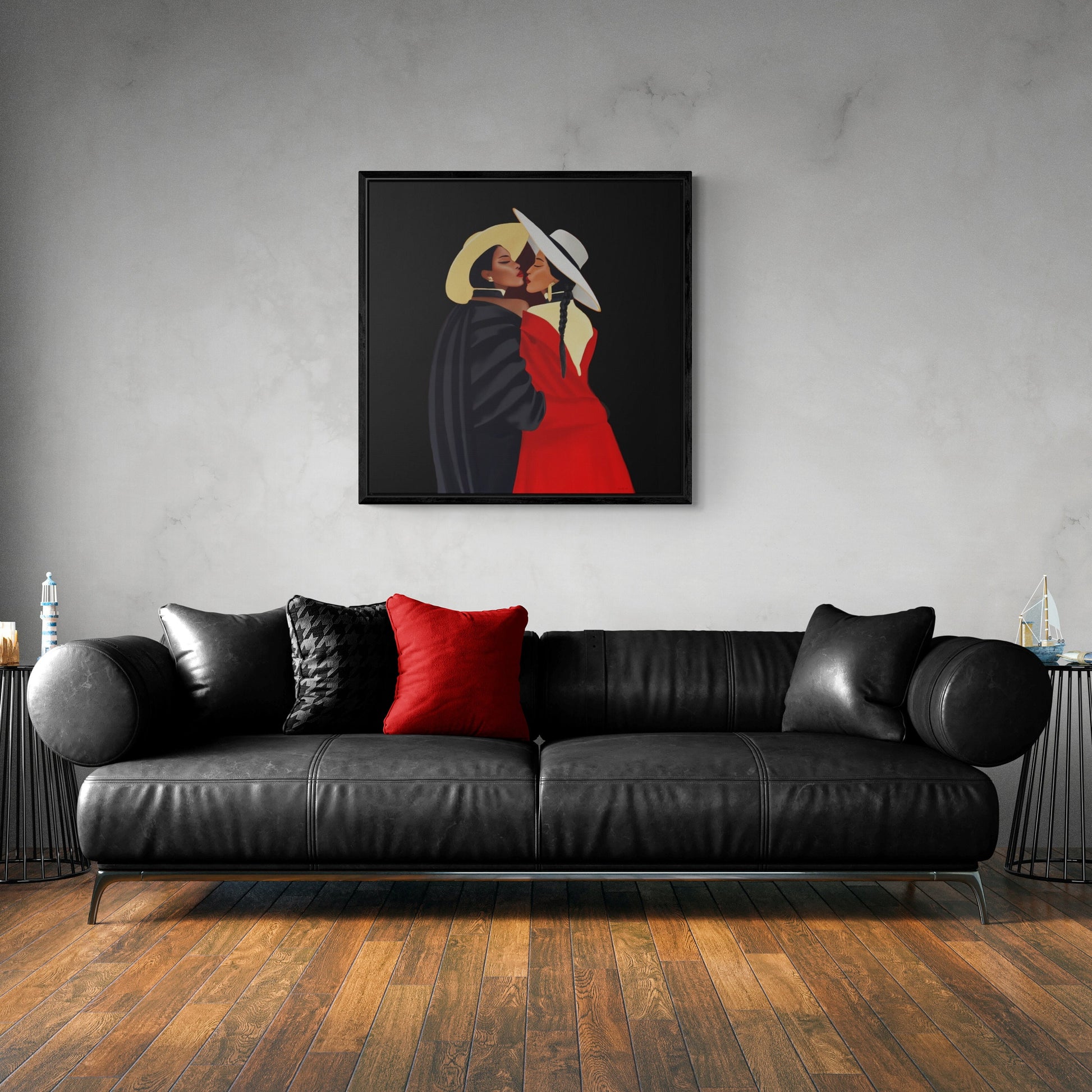 black women, framed canvas wall art , wall art decor, black woman print, black girl magic, african american - LOLA VEGAS ART