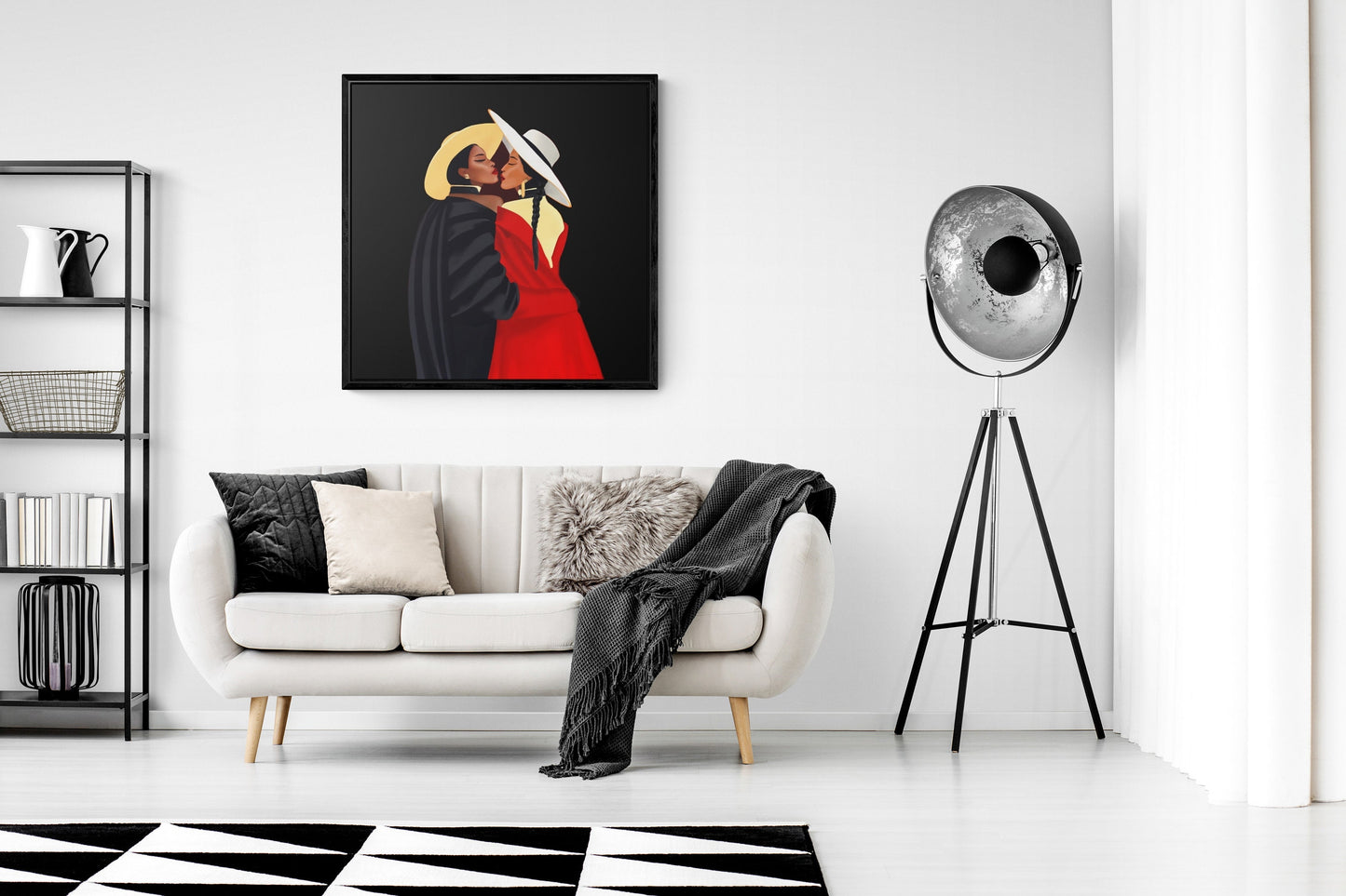 black women, framed canvas wall art , wall art decor, black woman print, black girl magic, african american - LOLA VEGAS ART