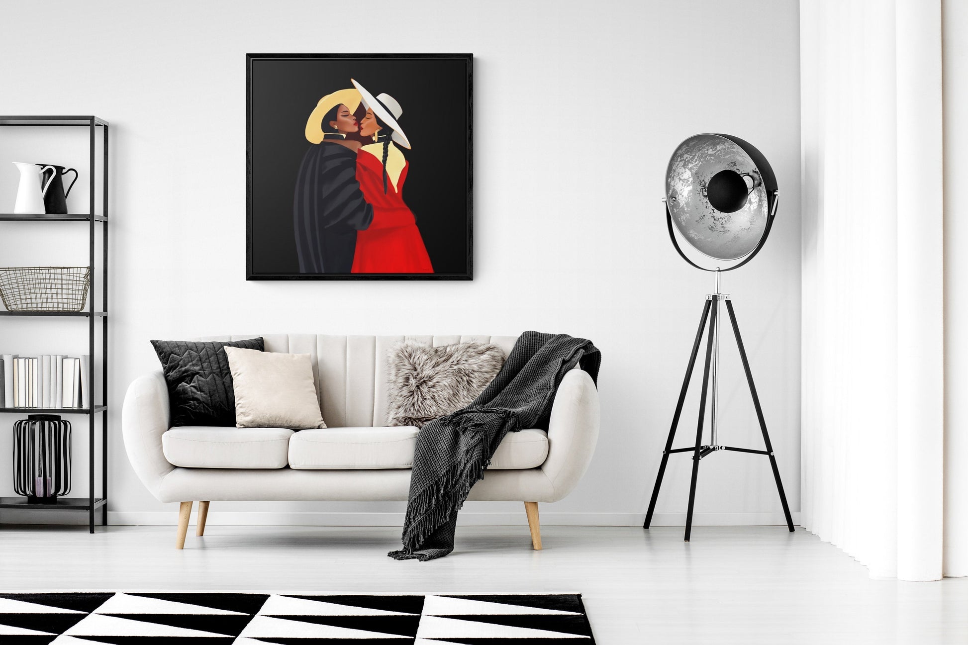 black women, framed canvas wall art , wall art decor, black woman print, black girl magic, african american - LOLA VEGAS ART