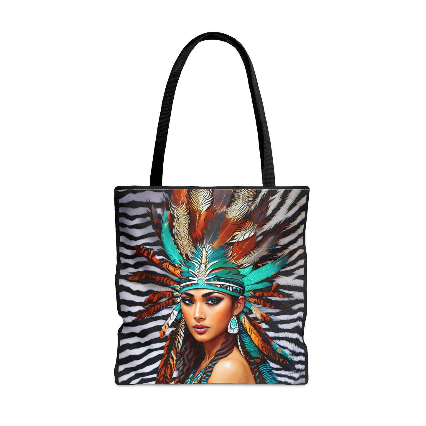 beautiful native american woman canvas tote bag, gifts for women, canvas shopper, oversized, reusable bag, shopping bag, tote bag for women - LOLA VEGAS ART