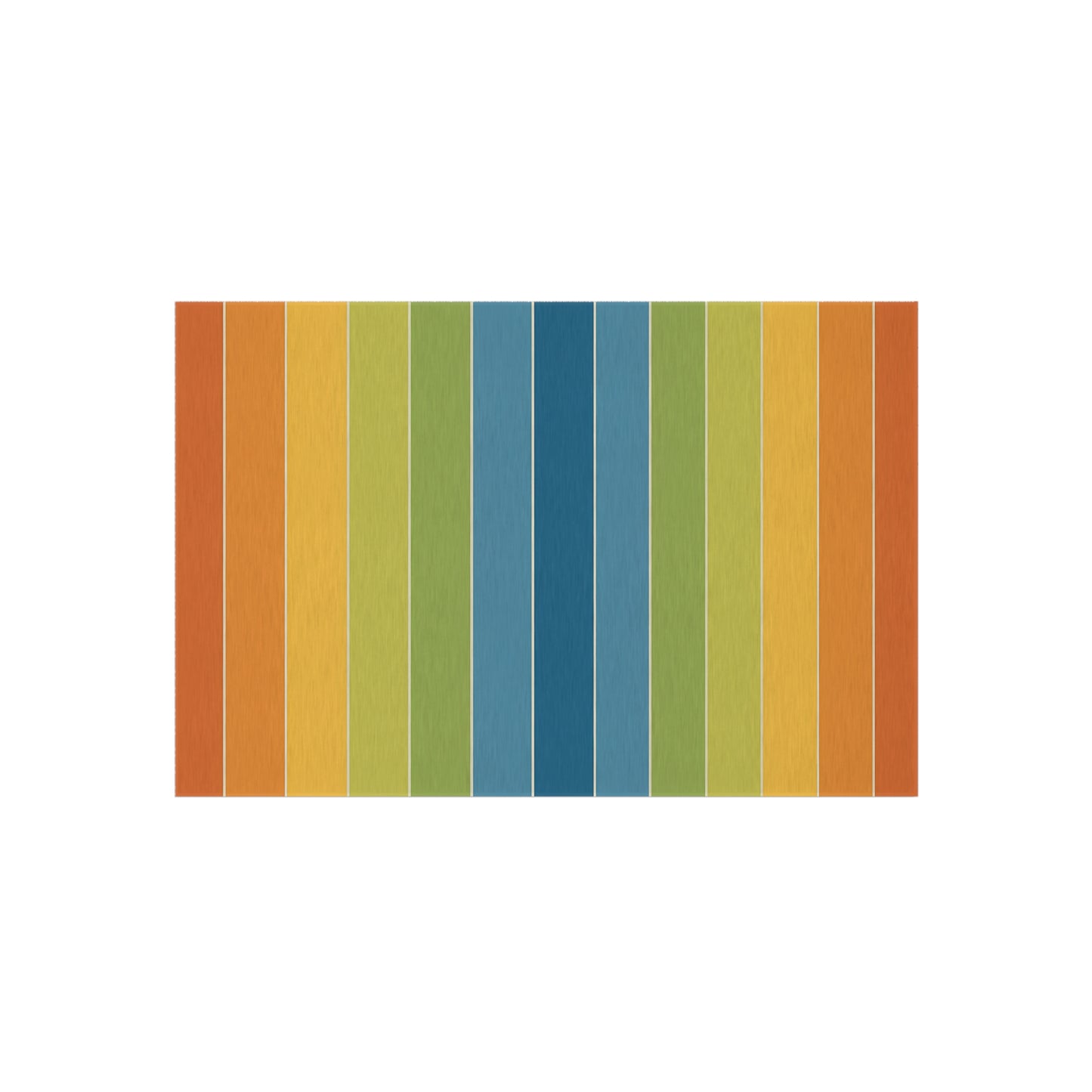 Rainbow Striped Outdoor/Indoor Rug | Colorful Patio Mat