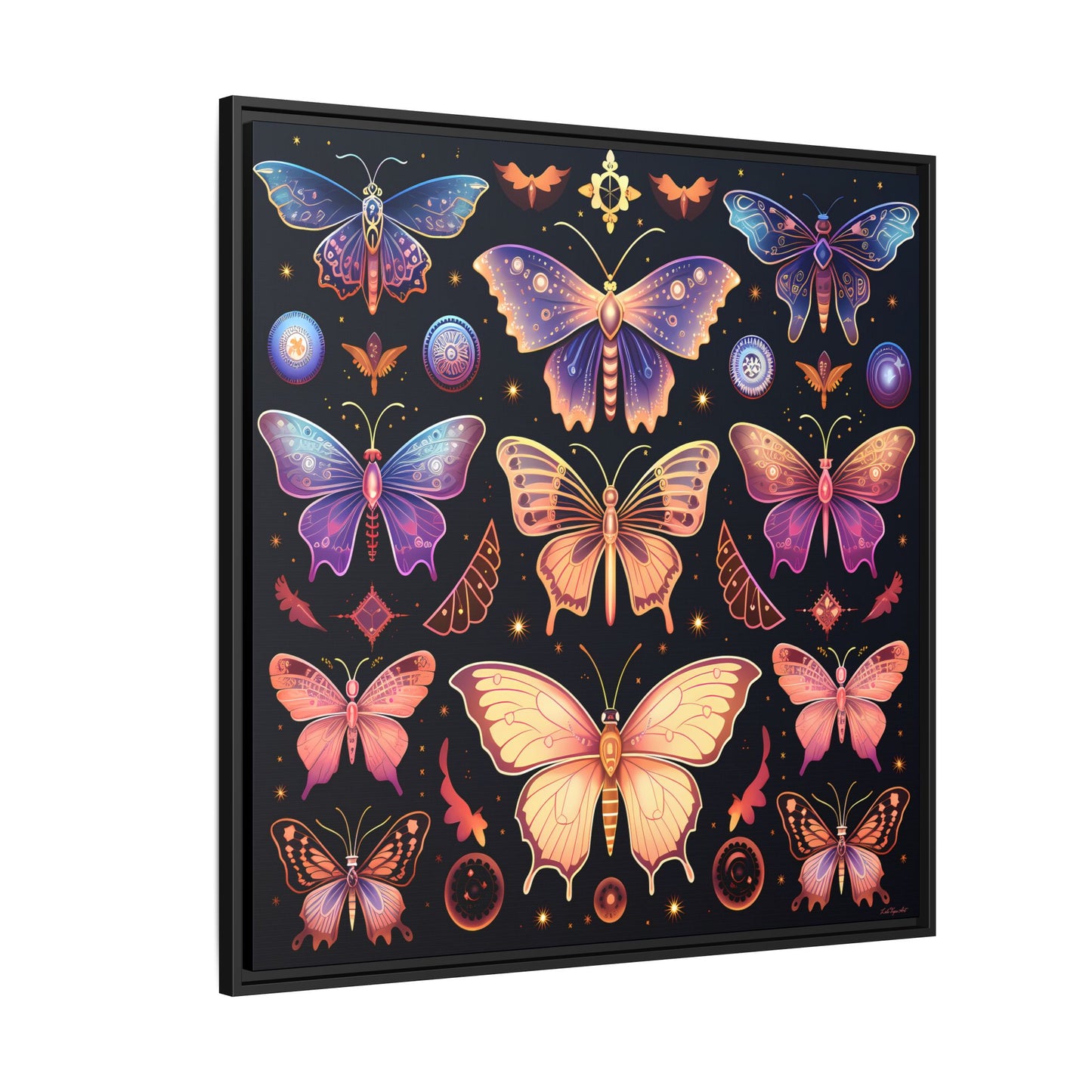 Colorful Butterfly Art Print, Framed Wall Decor, Butterfly Lover Gift, Nature Wall Art, Feminine Home Decor, Unique Birthday Gift - LOLA VEGAS ART