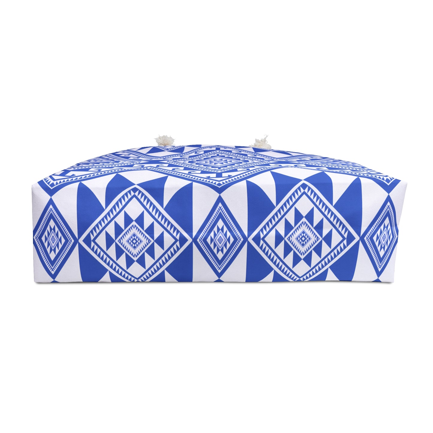 Stylish Weekender Bag with Blue Tribal Pattern, Perfect for Travel, Beach, Gym, Gifts, or Weekend Getaways, Unique Bag