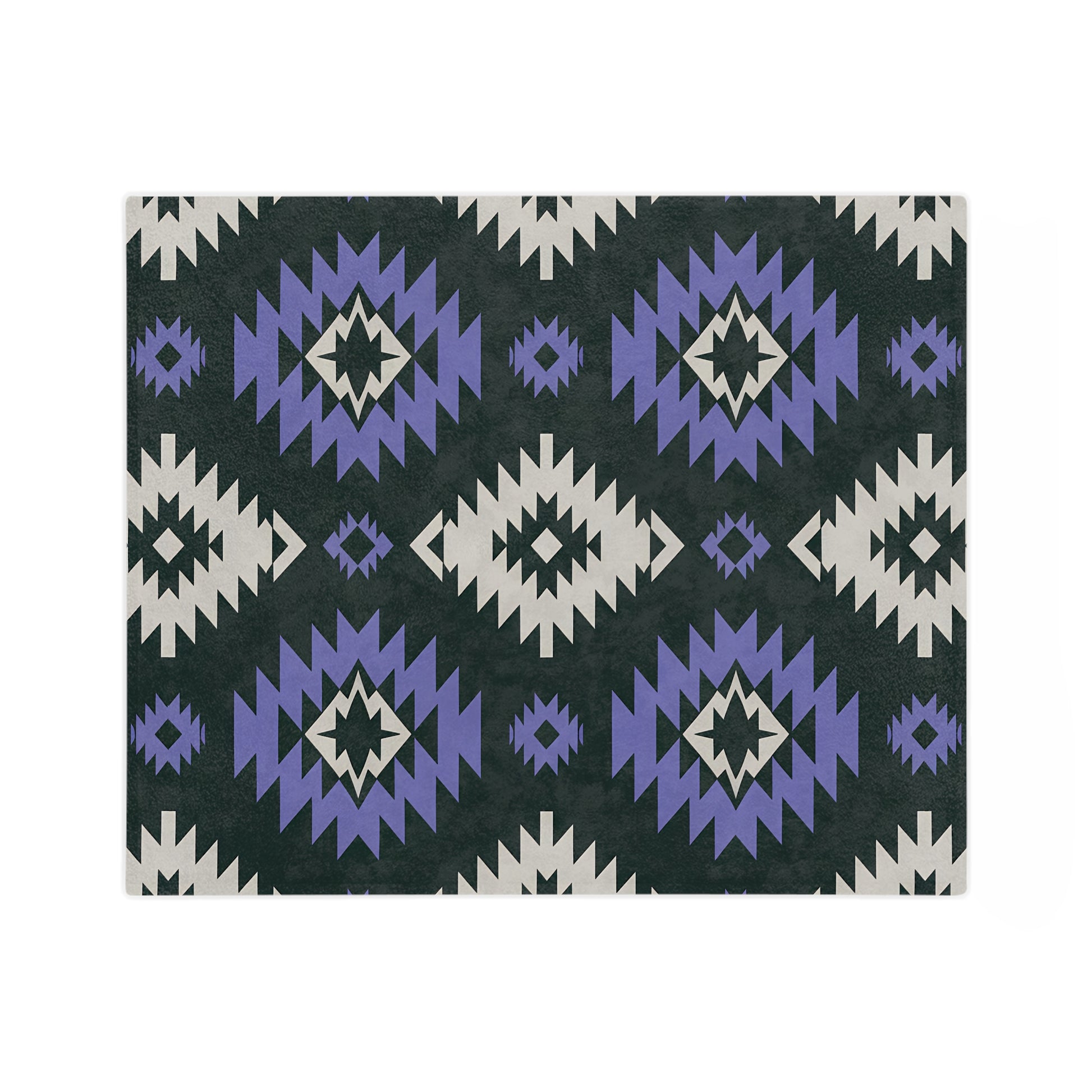 Cozy Velveteen Microfiber Blanket - Warm Tribal Pattern, Ideal for Home Décor, Gifts, Camping, and Picnics, Southwestern Blanket - LOLA VEGAS ART