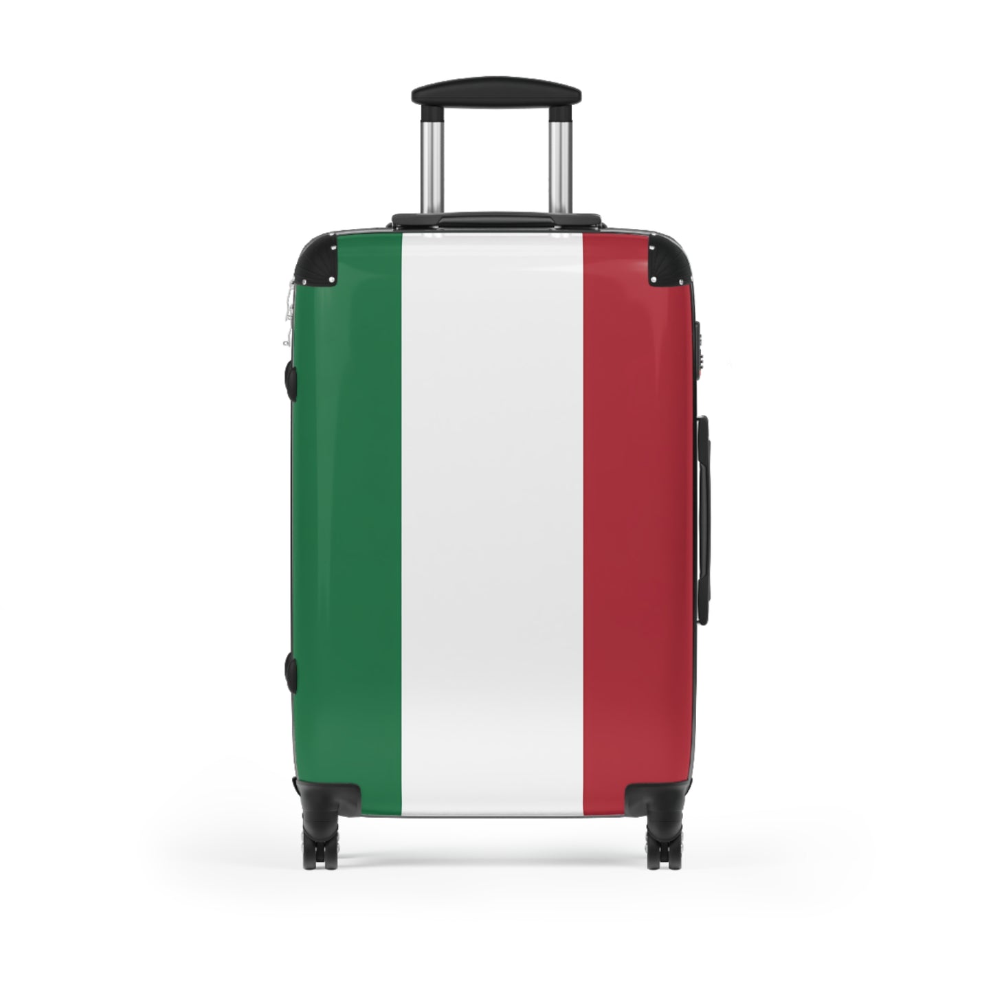 Italian Flag Suitcase | Green White Red Luggage, Travel Spinner