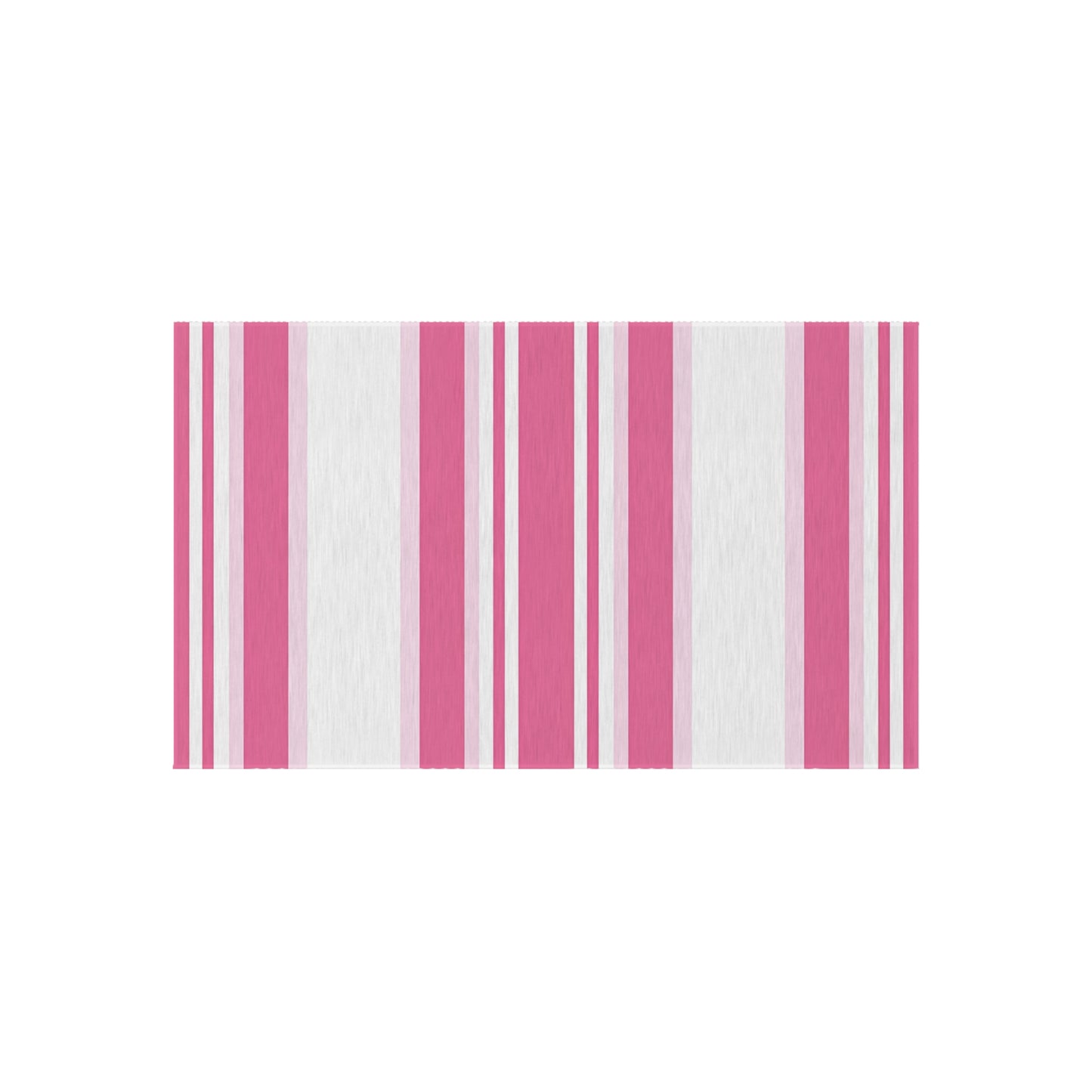 Pink Striped Pattern Outdoor/Indoor Rug | Patio Mat, Weather-Resistant