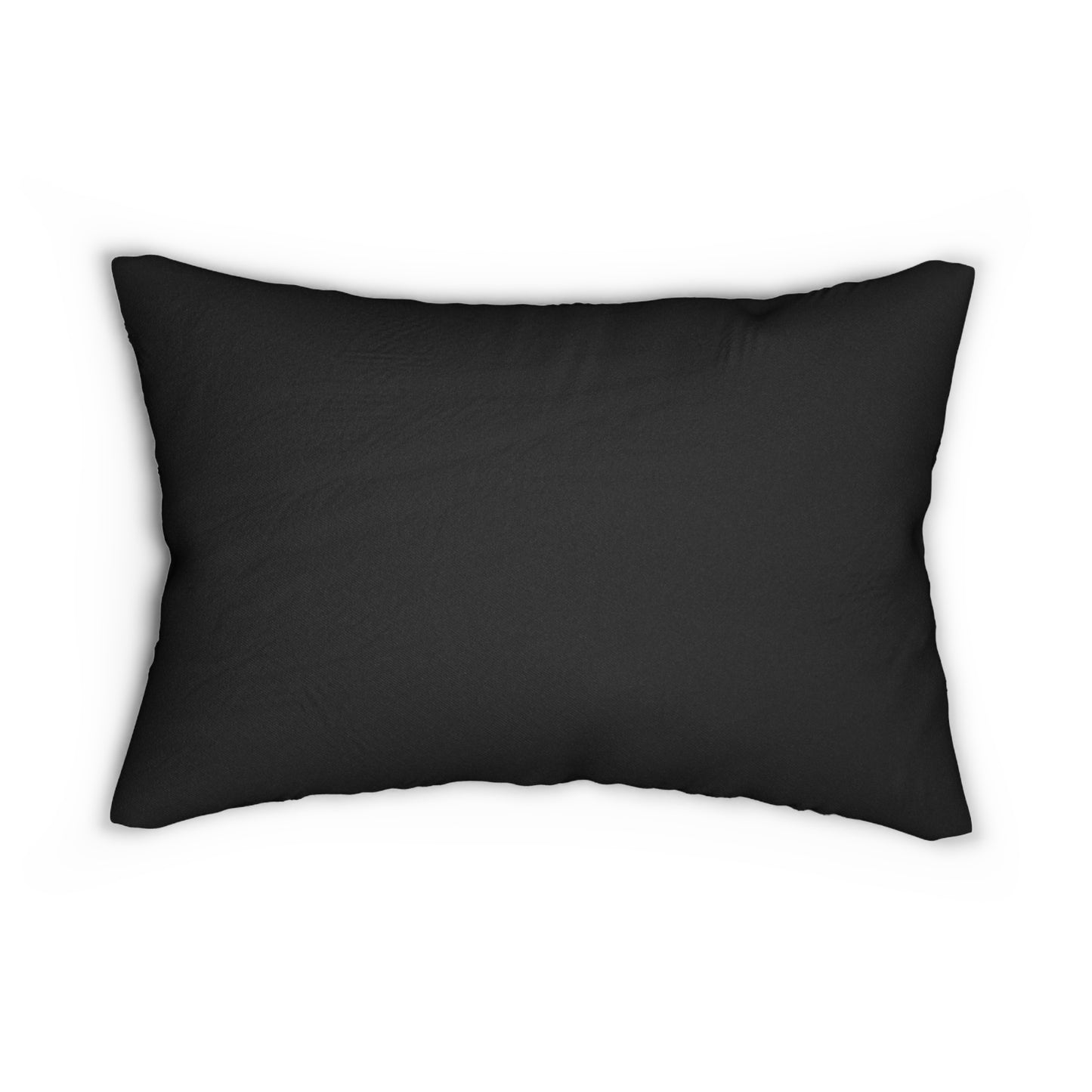 Malibu Text Lumbar Pillow Black White Beach Town Decor