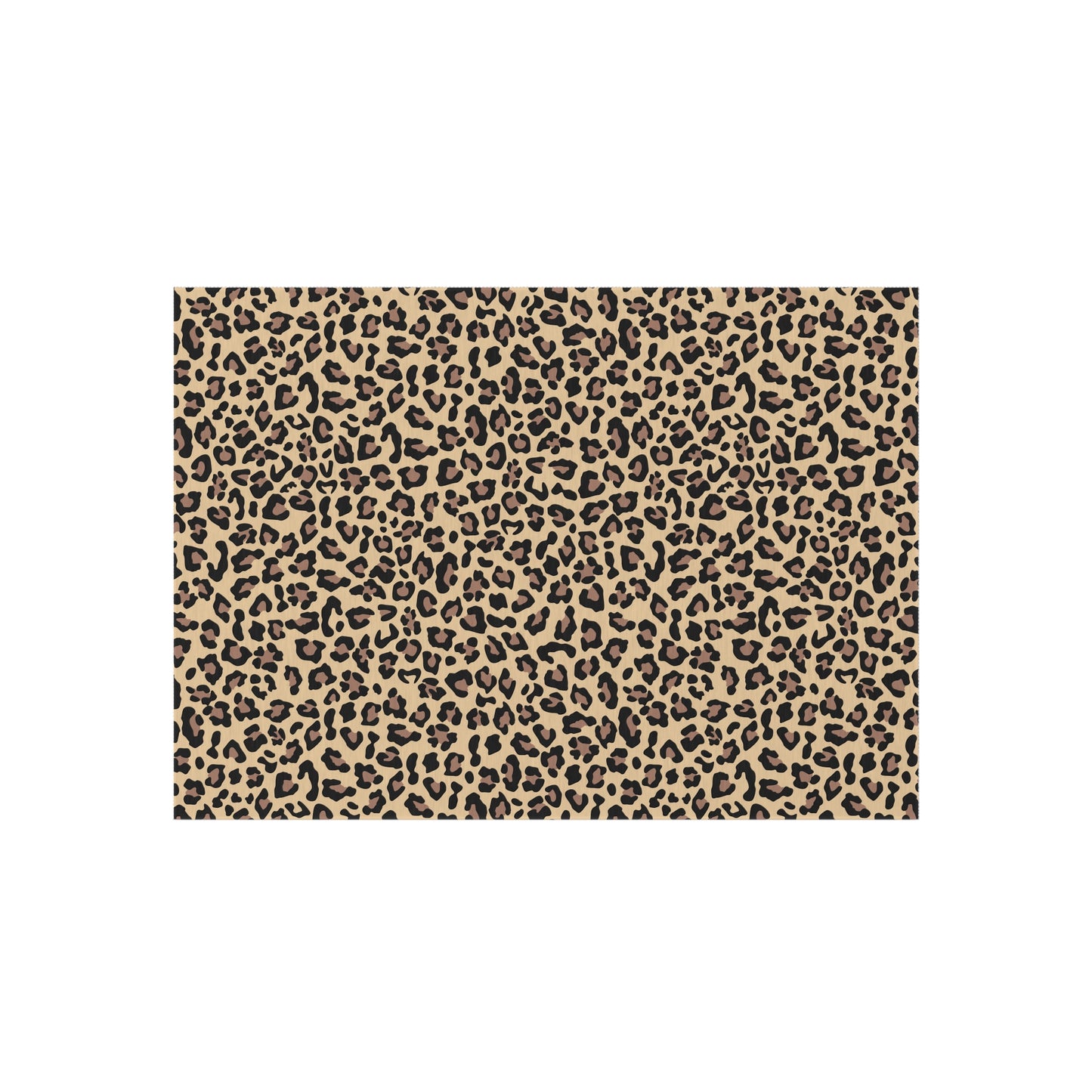 Chic Outdoor Rug - Leopard Print, Patio Decor, Garden Accessories, Porch Mat, Animal Print Rug, Boho Style Outdoor Area