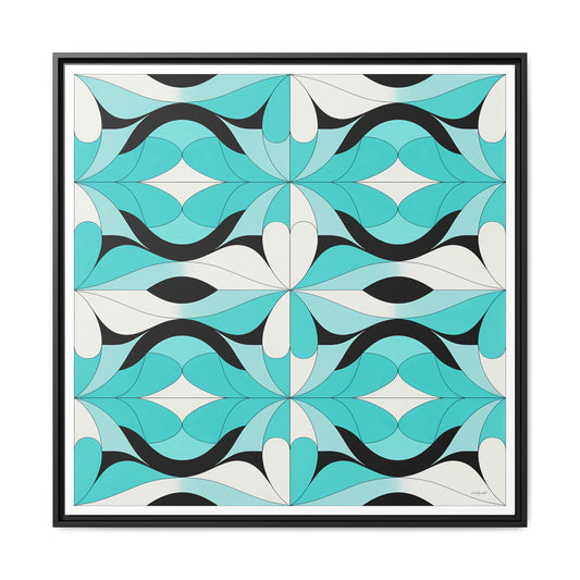 Framed Art Print, Modern Abstract Wall Decor, Colorful Geometric Artwork for Home, Office, Birthday Gift, Housewarming