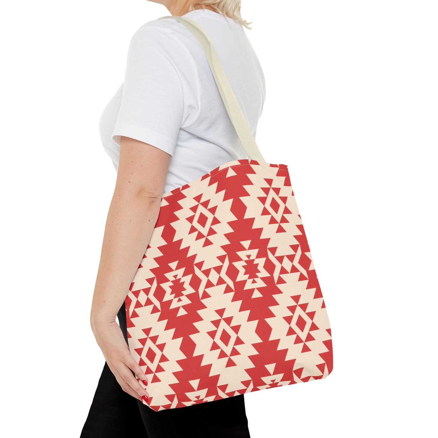 Boho Geometric Tote Bag, Stylish Grocery Bag, Summer Beach Tote, Tribal Design Handbag, Eco-friendly Gift Idea, Cute Carryall