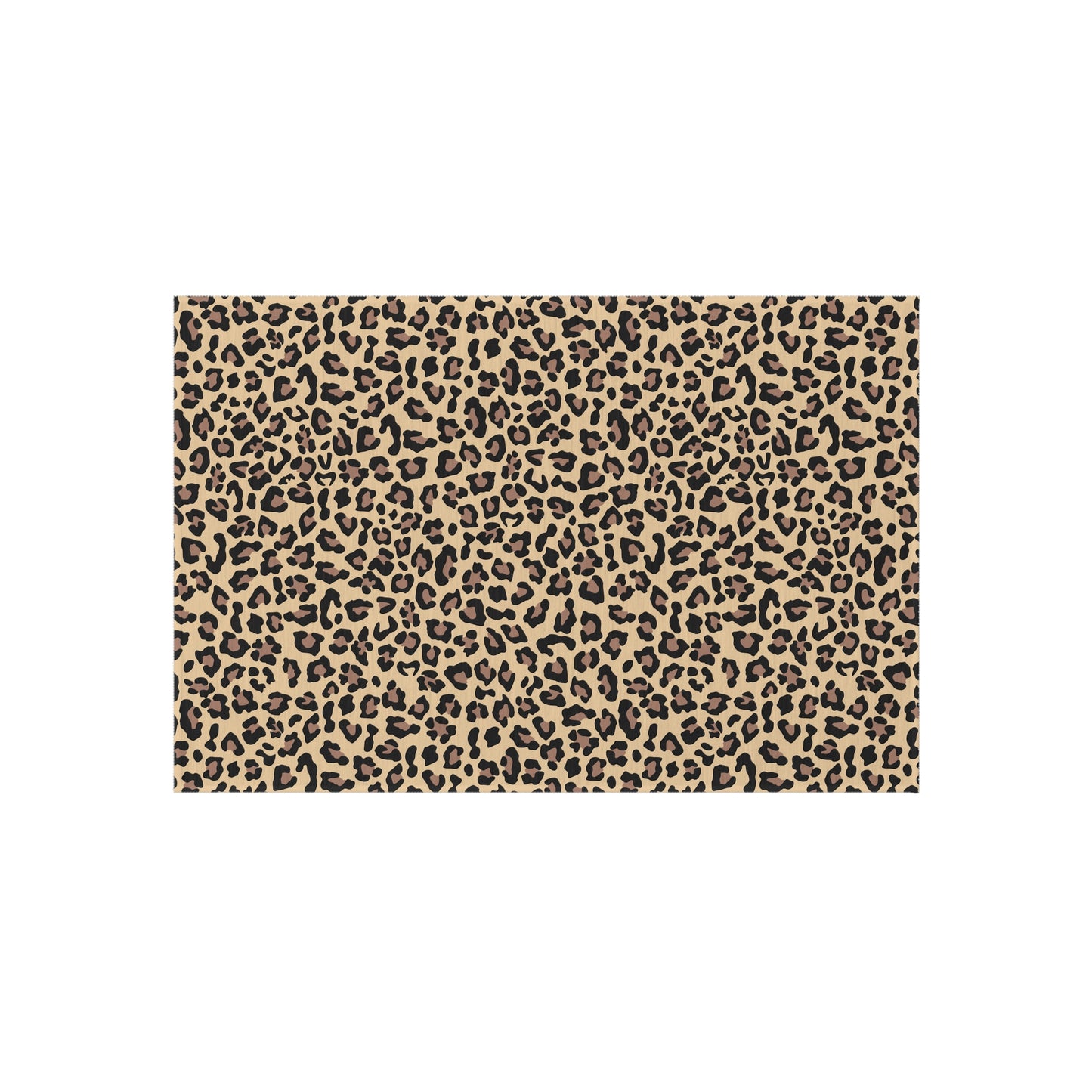 Chic Outdoor Rug - Leopard Print, Patio Decor, Garden Accessories, Porch Mat, Animal Print Rug, Boho Style Outdoor Area