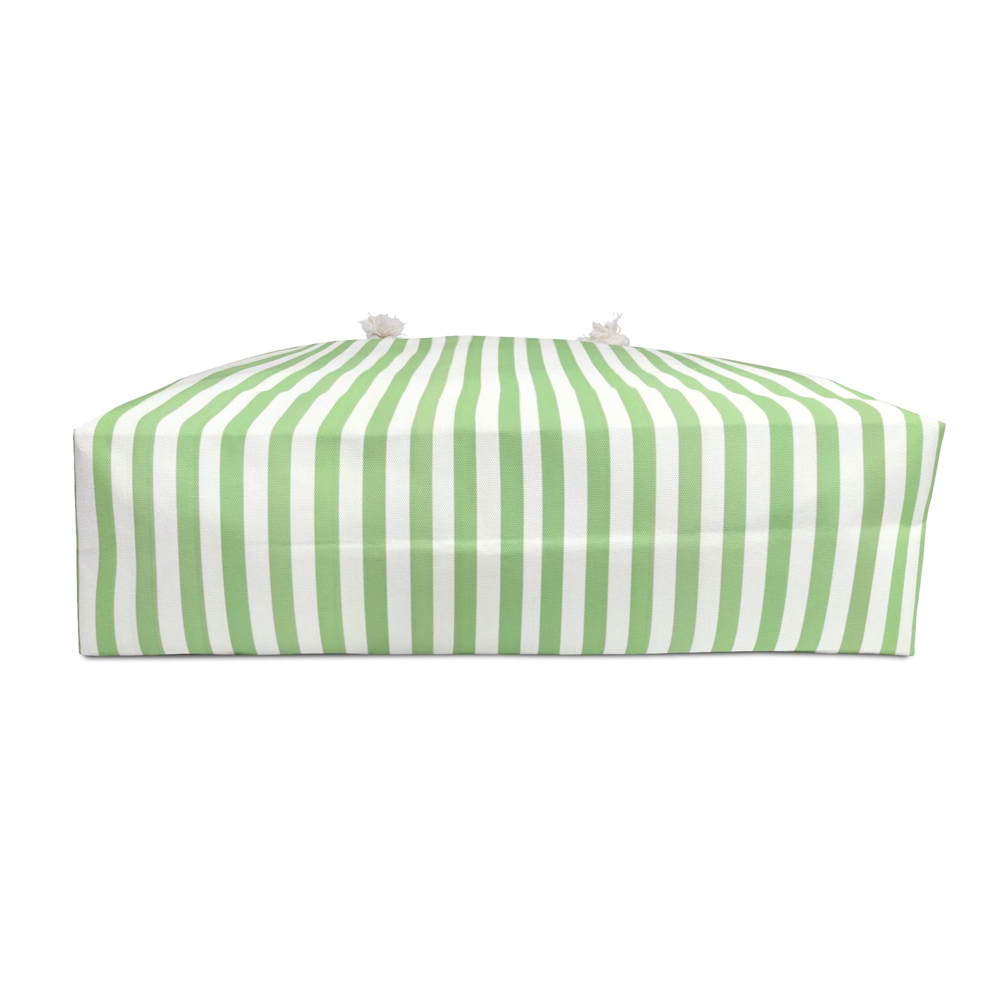 Striped Green and White Weekender Bag, Stylish Travel Tote, Beach Bag, Gym Bag, Eco-Friendly Weekender, Perfect for Getaways