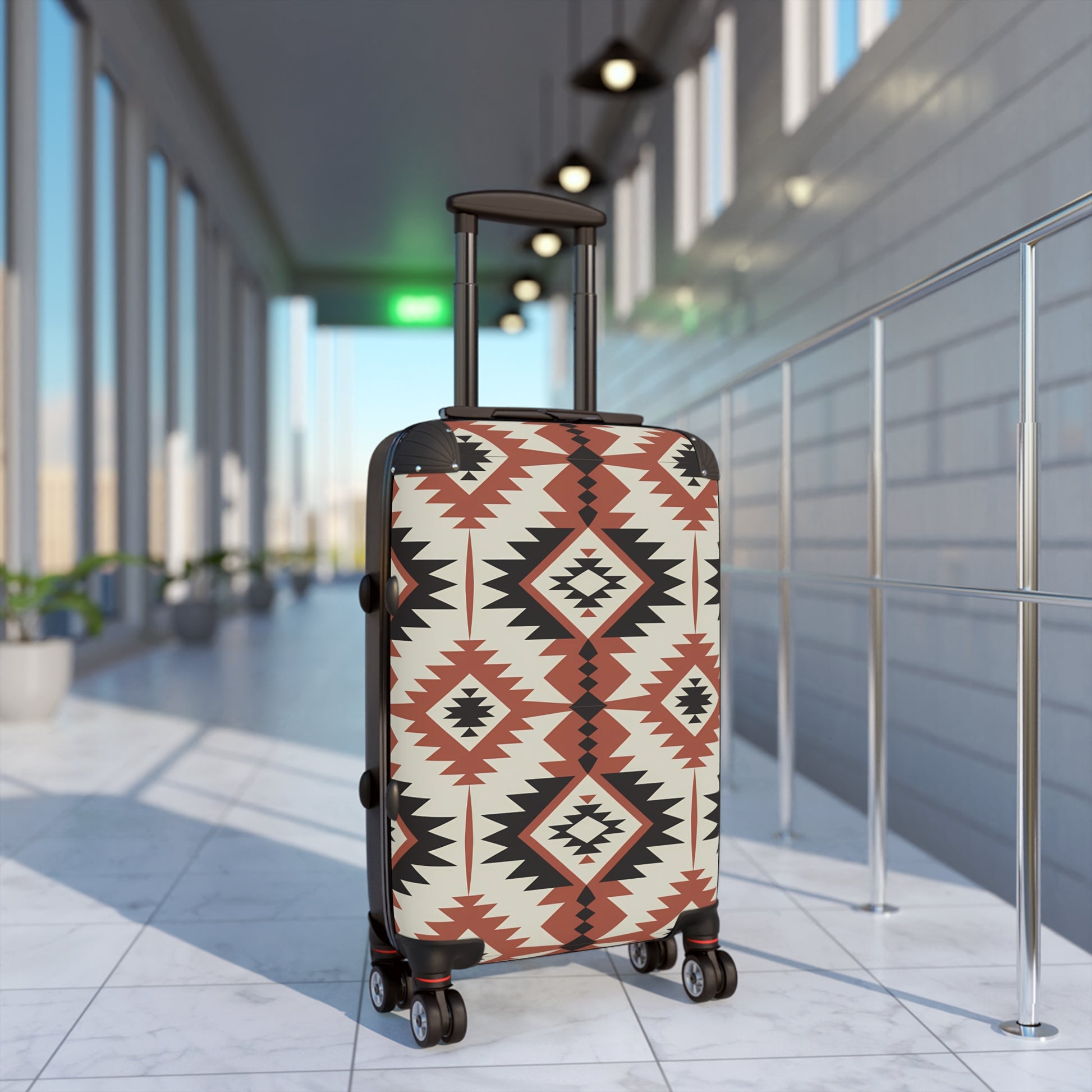 Bohemian Patterned Suitcase, Travel Luggage, Unique Gift for Travelers, Vacation Gear, Stylish Rolling Bag, Adventure Ready - LOLA VEGAS ART