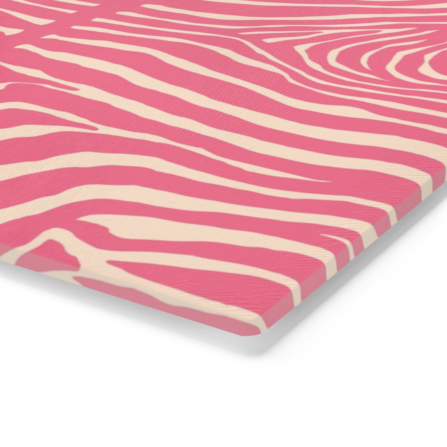 Stylish Pink Zebra Cutting Board - Fun Kitchen Decor, Gift for Chefs, Housewarming, Unique Cooking Essential, Trendy Kitchenware - LOLA VEGAS ART