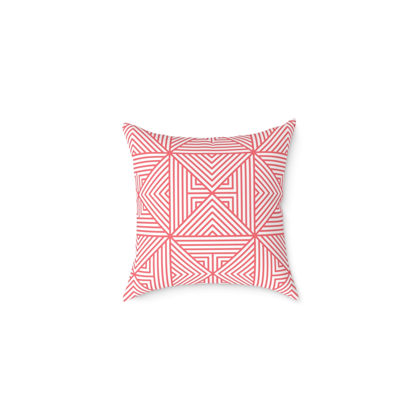 Geometric Coral Maze Pattern Pillow | Square Throw Pillow, Modern Home Decor, Accent Cushion, Stylish Gift, Couch Pillow, Boho Pillow