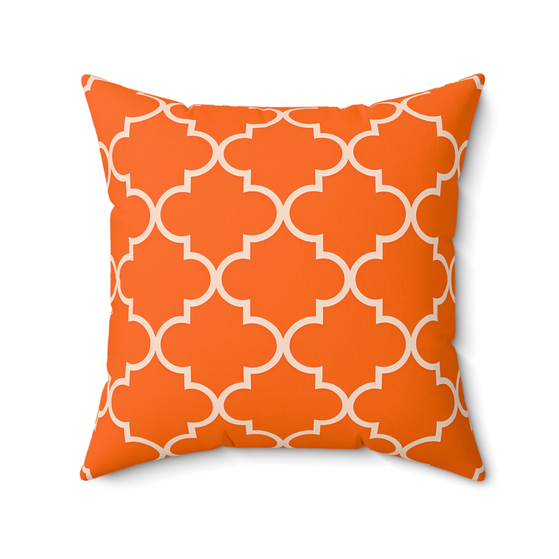 Geometric Orange Throw Pillow, Stylish Decorative Cushion for Living Room, Modern Home Decor, Perfect Gift for Any Occasion, Boho Vibes, - LOLA VEGAS ART