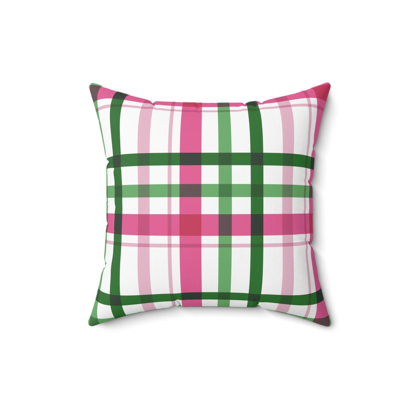 Summer Throw Pillow, Coastal Home Decor, Preppy Home Decor, Plaid Decorative Cushion, Gift for Friends