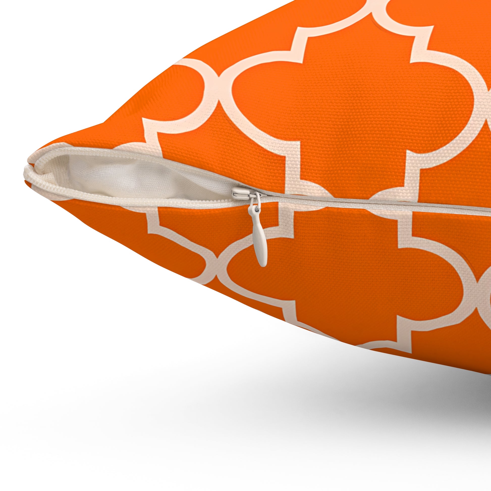 Geometric Orange Throw Pillow, Stylish Decorative Cushion for Living Room, Modern Home Decor, Perfect Gift for Any Occasion, Boho Vibes, - LOLA VEGAS ART